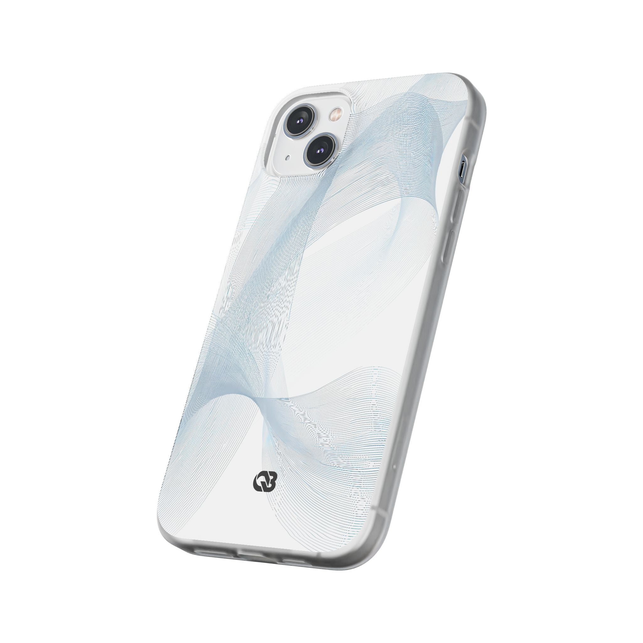 White Lite Phone Case for iPhone - Arctic Line Current