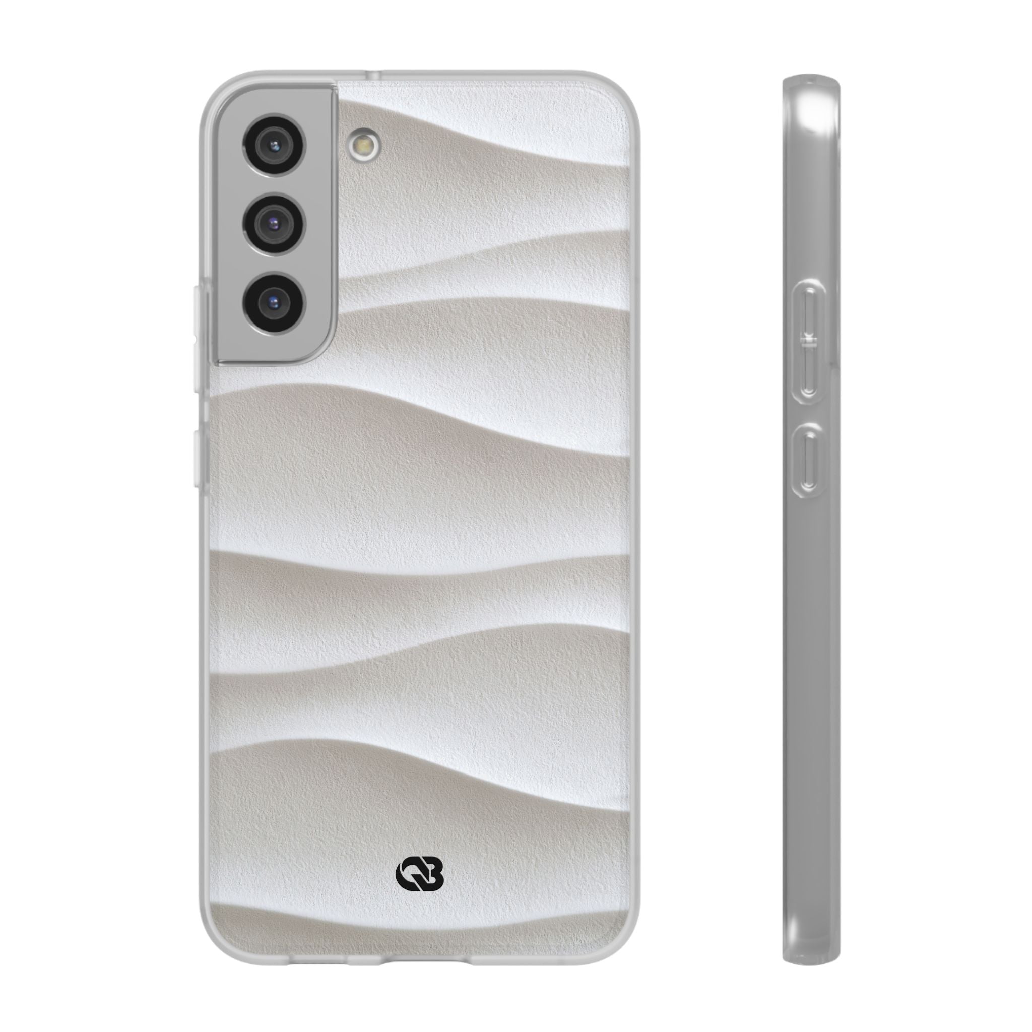 White Lite Phone Case for Samsung - Arctic Flow Ridges