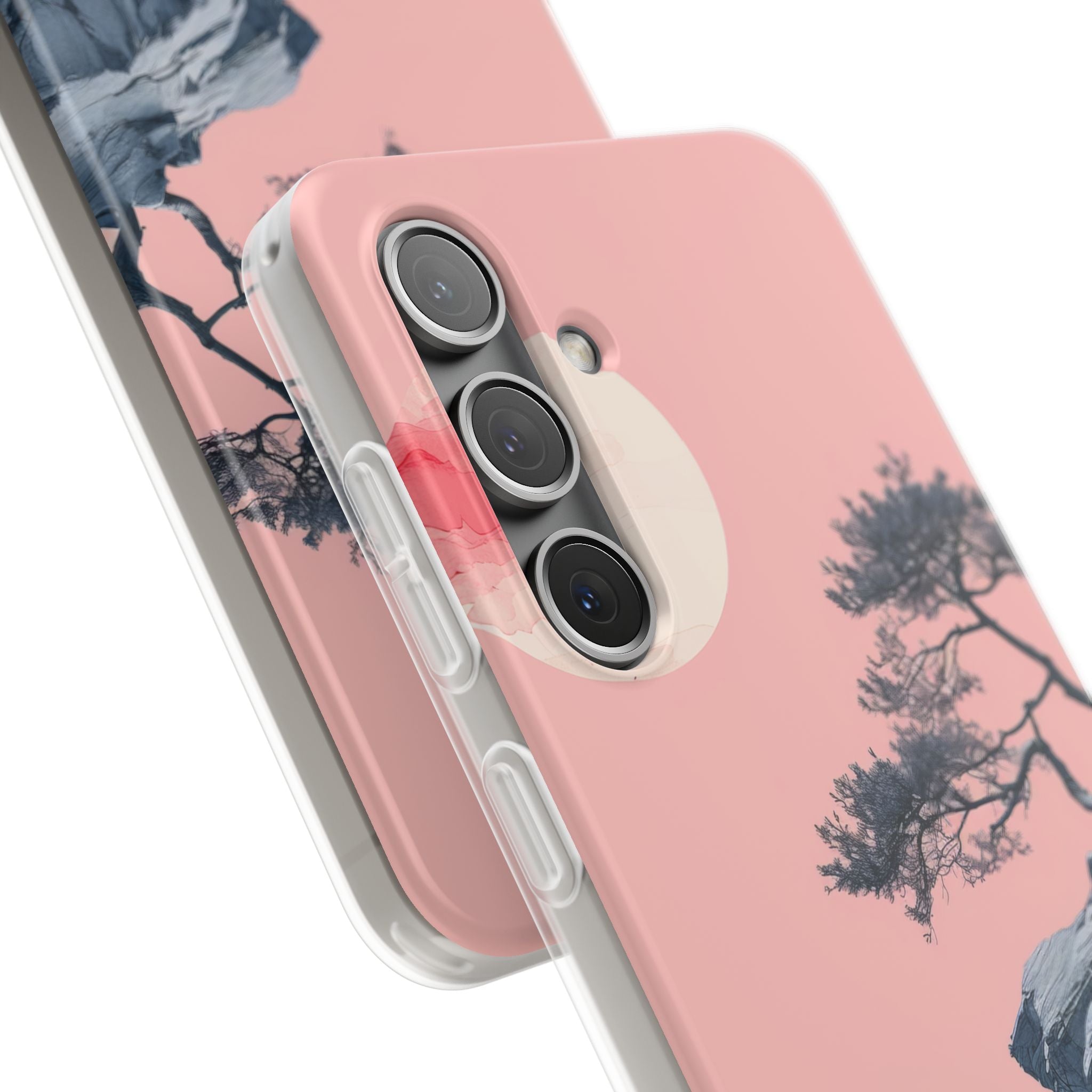 Crimson Moon Tree Samsung S24 Case - Soft