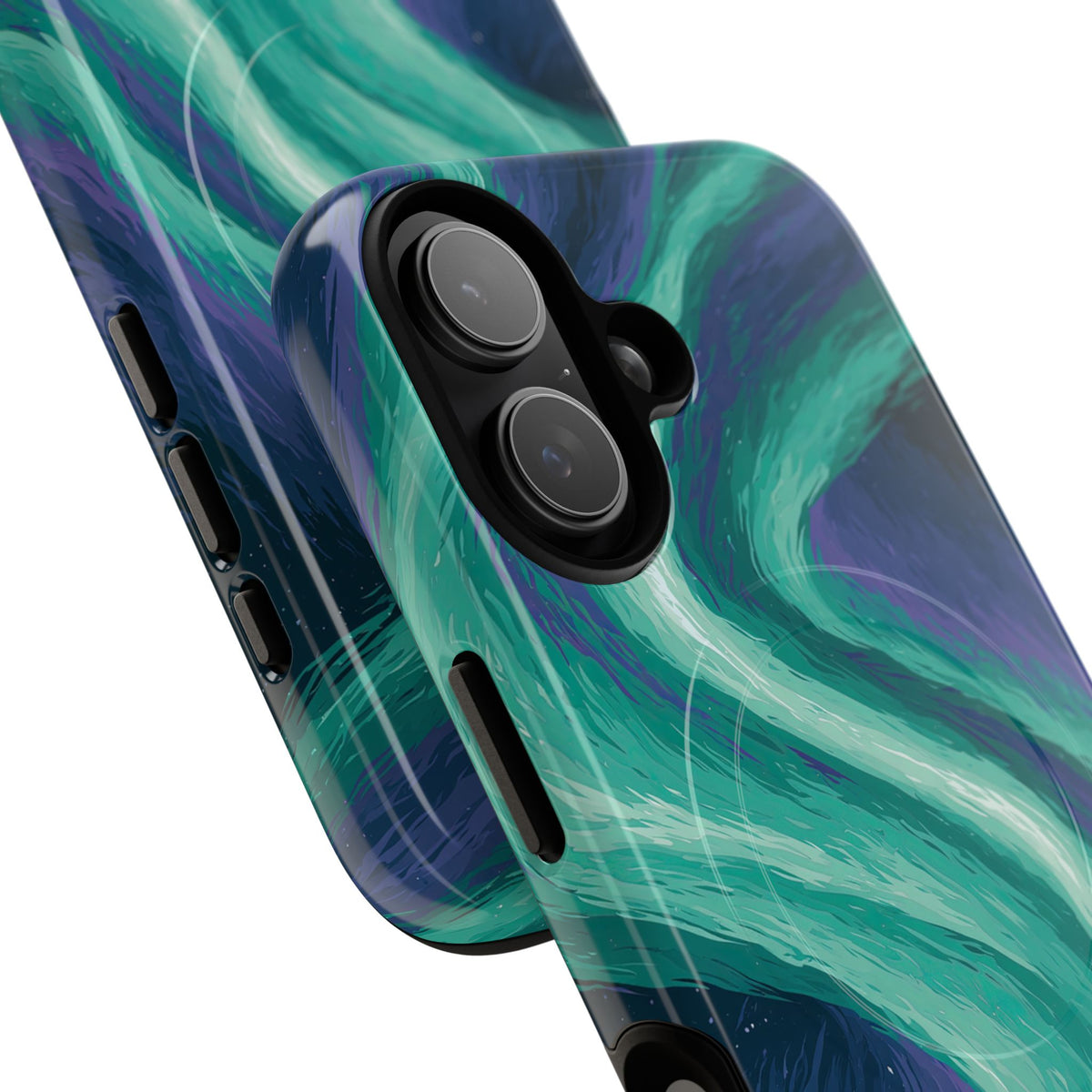 Arctic Aurora Bear · Tough 2.0 Magnetic Phone Case for iPhone · Teal
