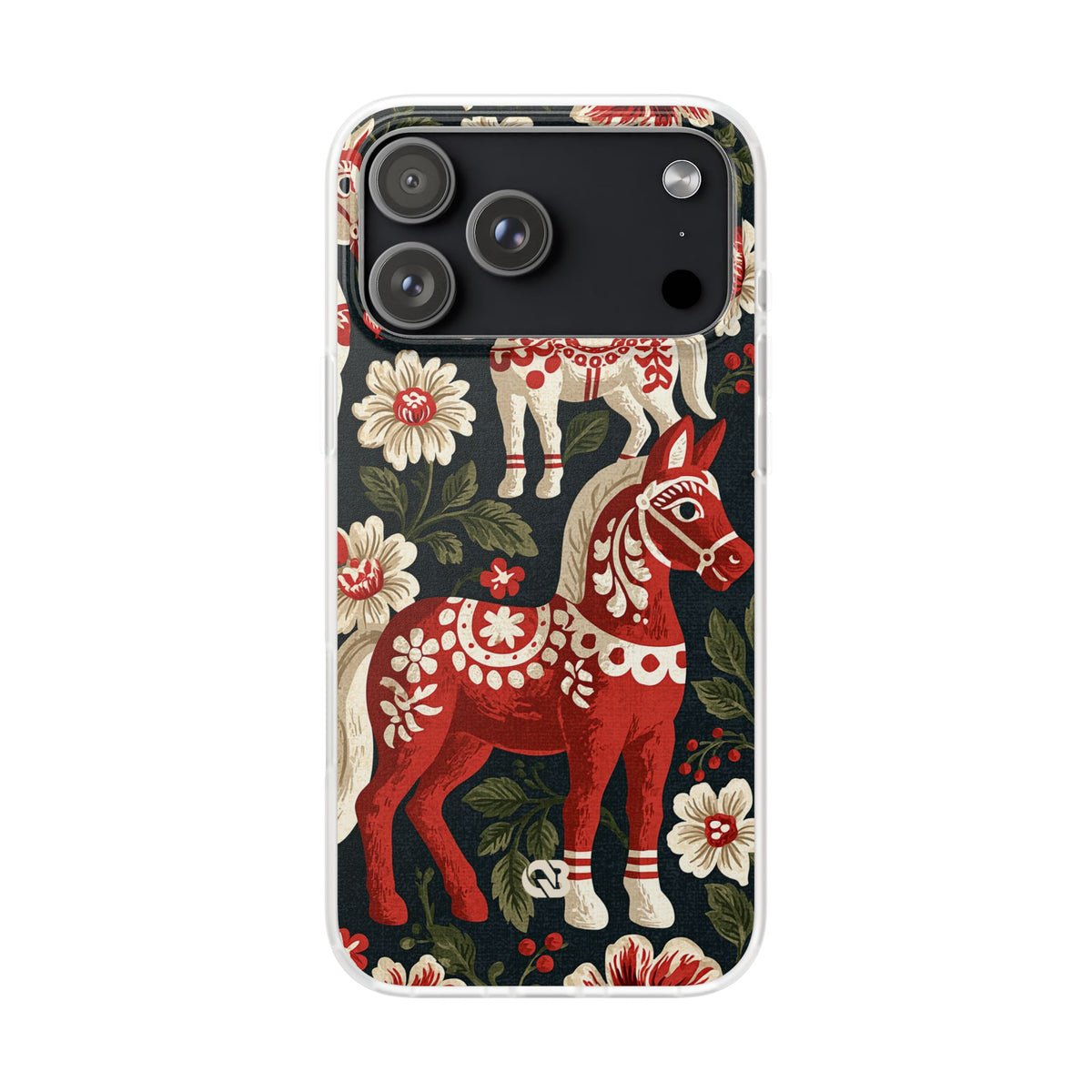 Nordic Dala Meadow · Lite Phone Case for iPhone · Red