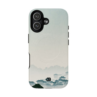 Blue Tough 2.0 Magnetic Phone Case for iPhone - Mist Valley Pagoda