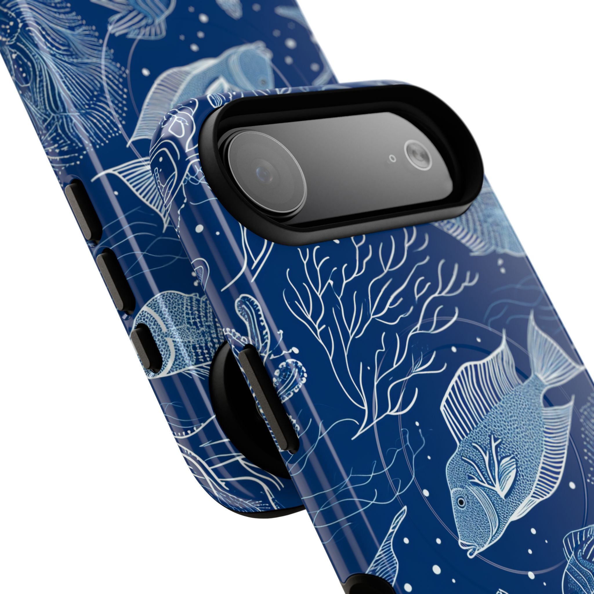 Navy Scale Reef iPhone 17 Air Case - Tough+ - CASE•BOB