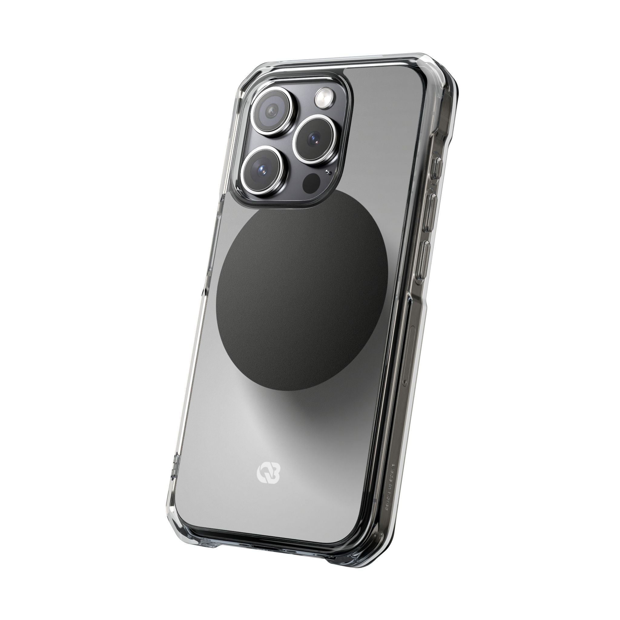 Grey Impact MagSafe Phone Case for iPhone - Matte Onyx Sphere