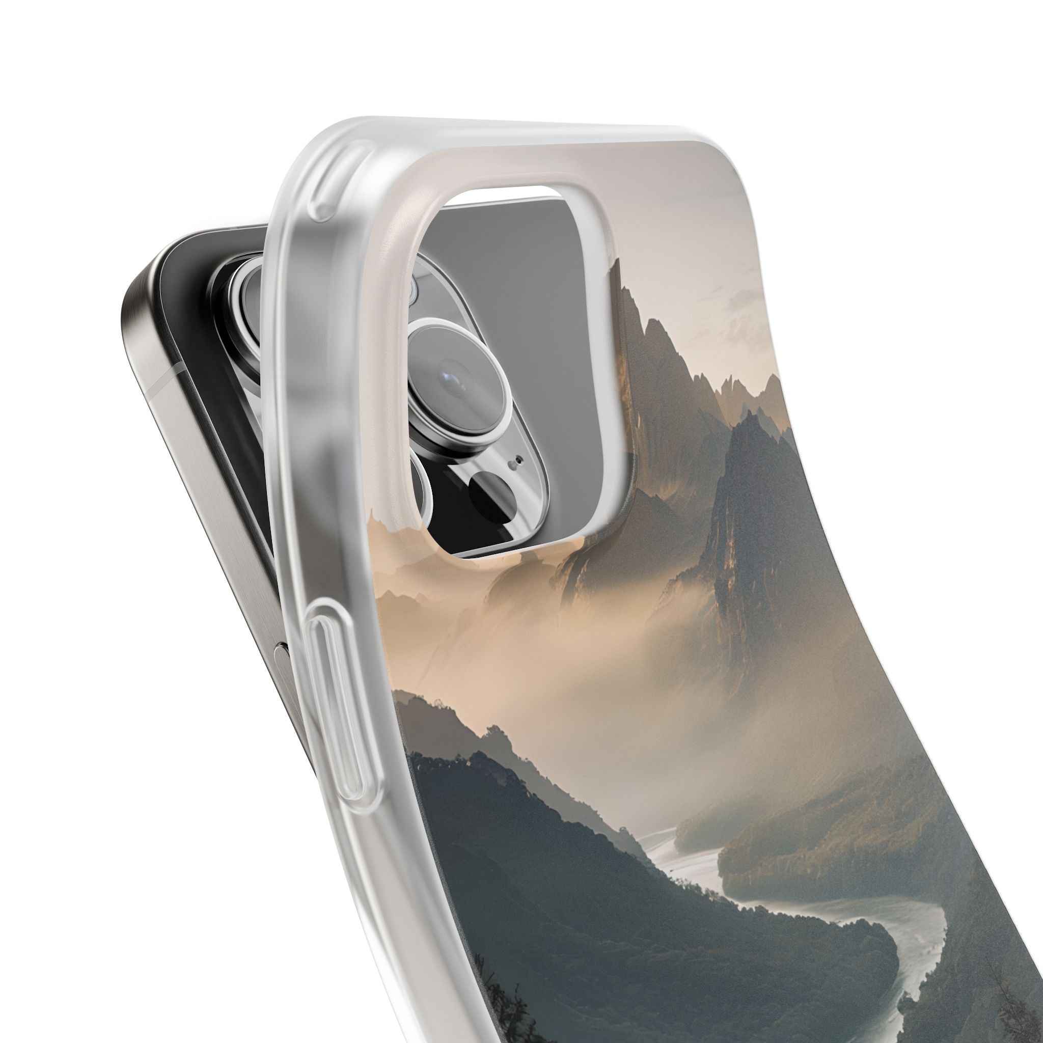 Golden Summit Valley · Soft Phone Case for iPhone
