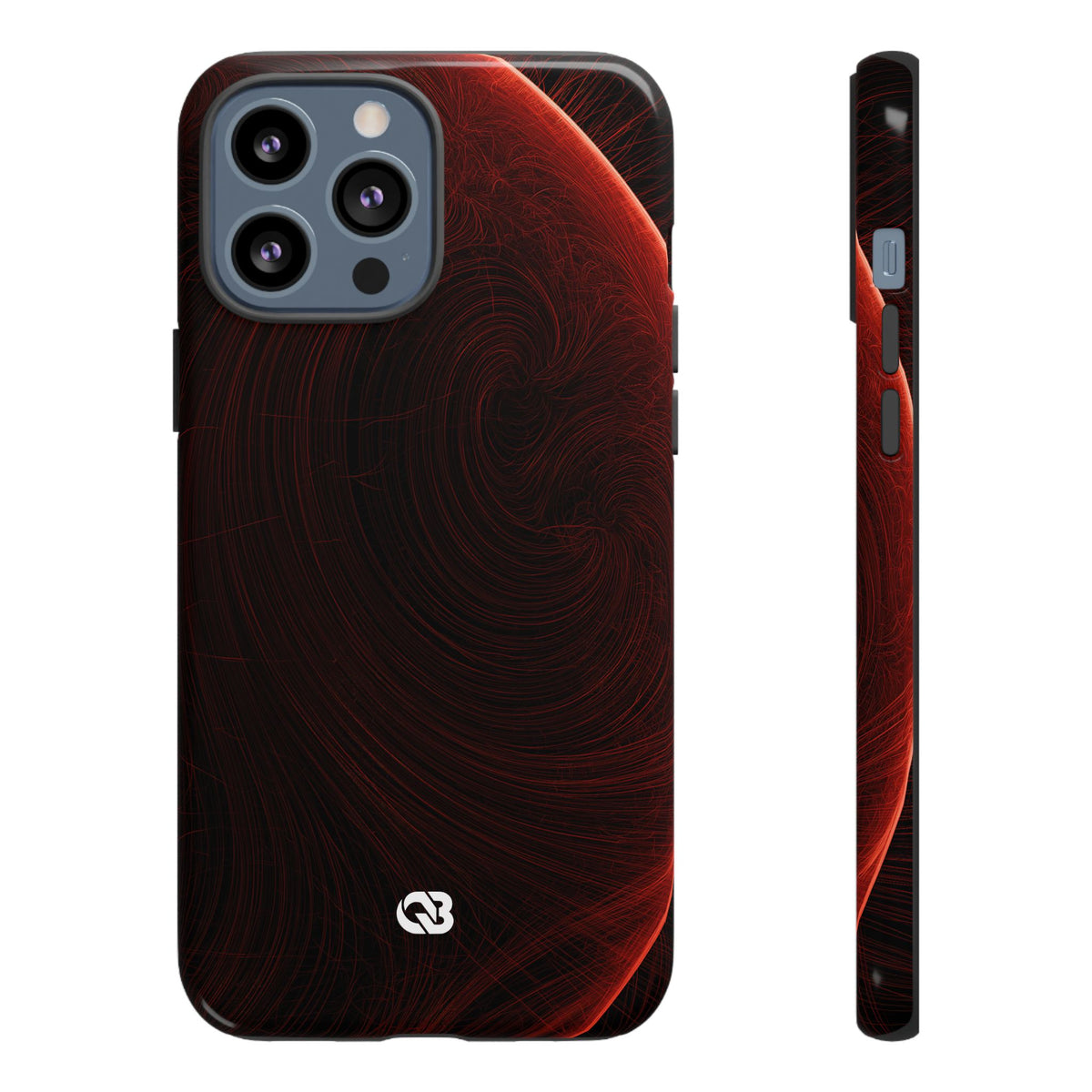 Crimson Solar Horizon · Tough Phone Case for iPhone · Red