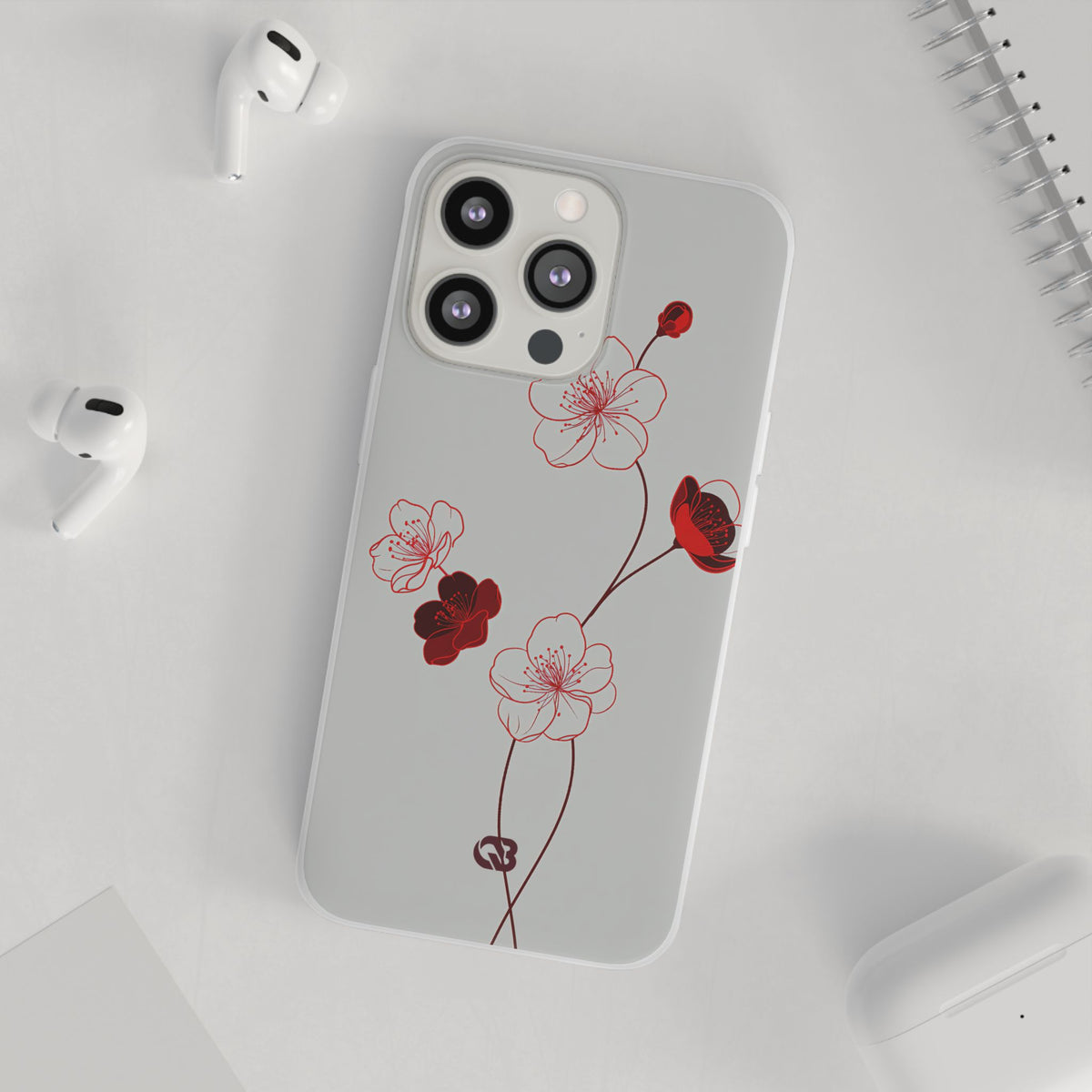 Crimson Sakura Blossom · Lite Phone Case for iPhone · Red