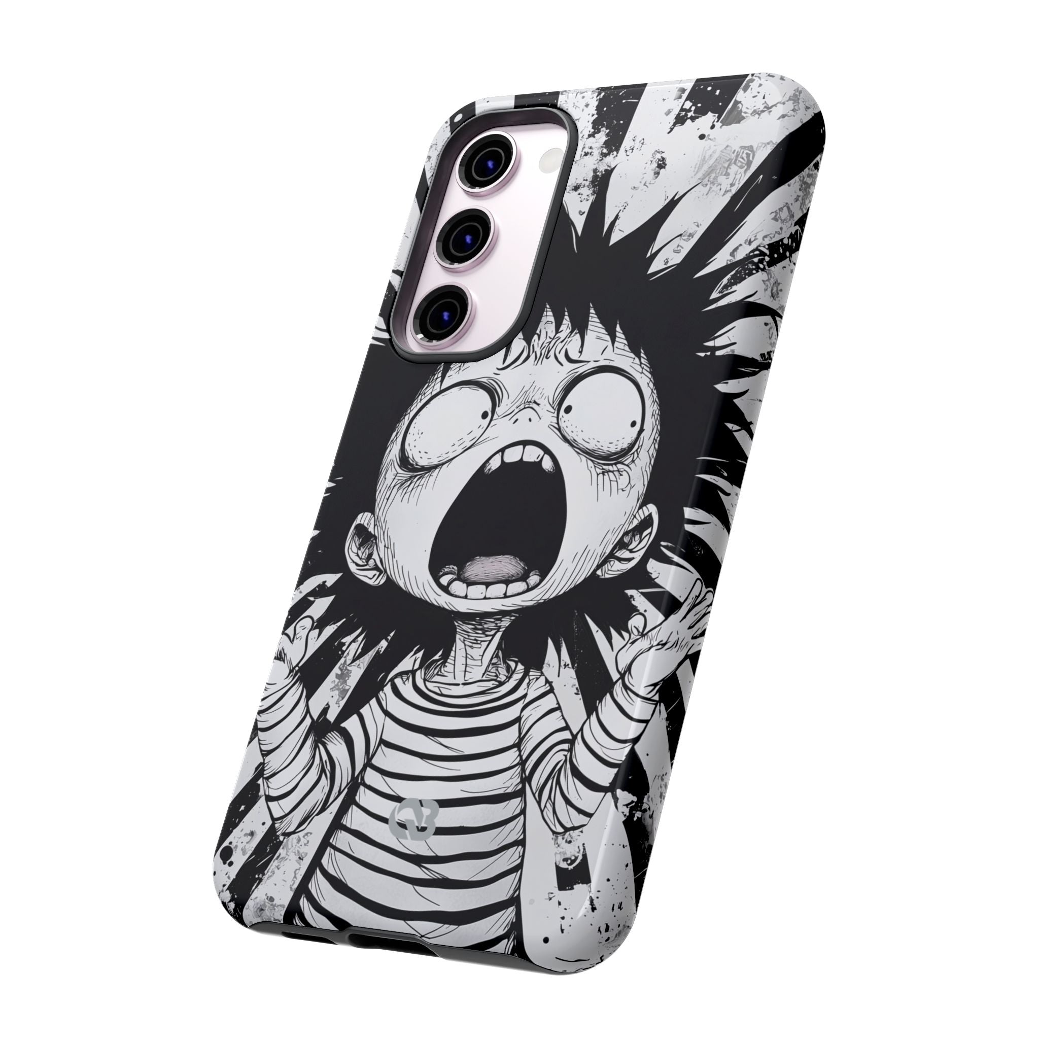 Chaotic Monochrome Scream · Tough Handyhülle für Samsung