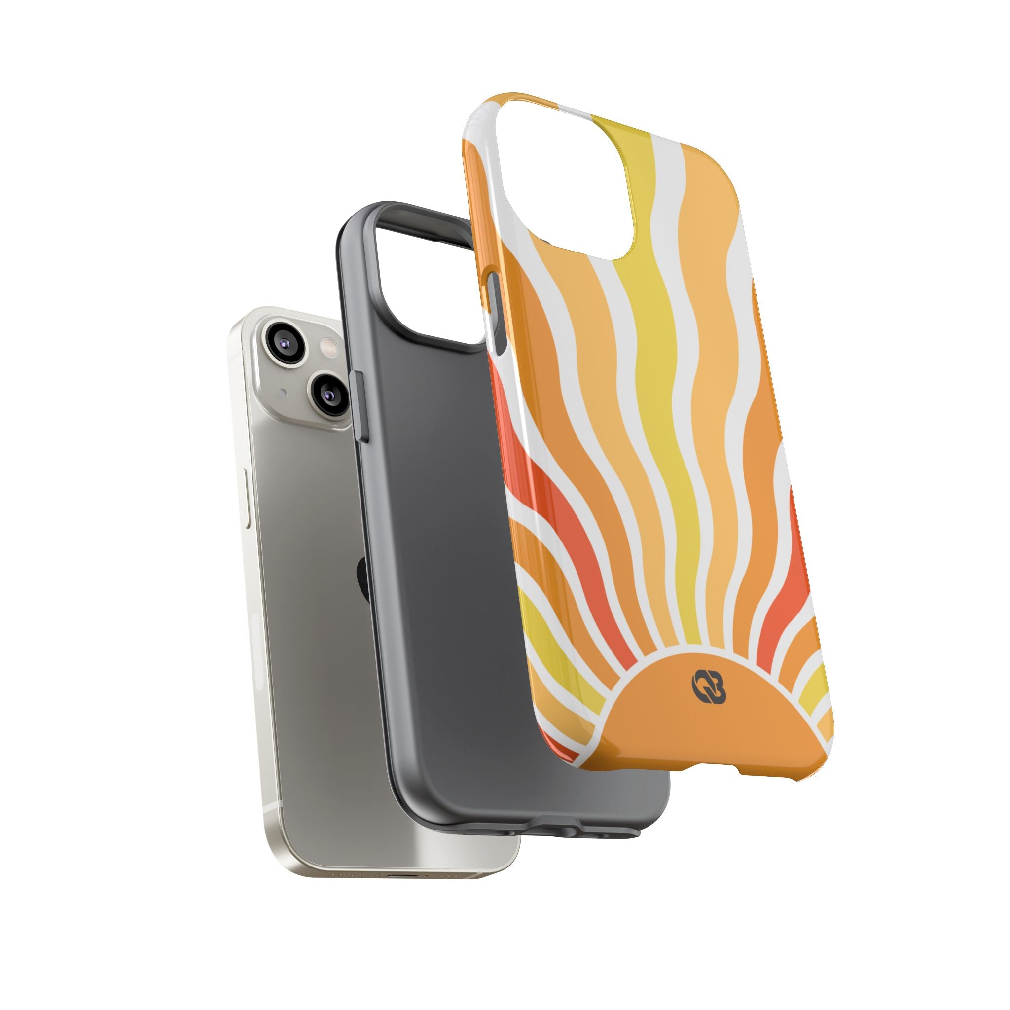 Amber Solar Waves · Tough Phone Case for iPhone