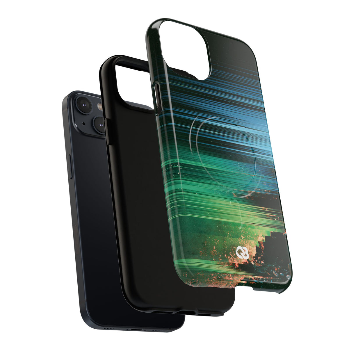 Digital Shoreline Drift · Tough 2.0 Magnetic Phone Case for iPhone · Teal