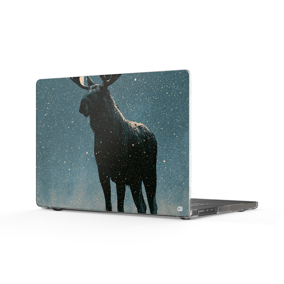 Nordic Boreal Moose · Clear Hard Case for MacBook · Blue
