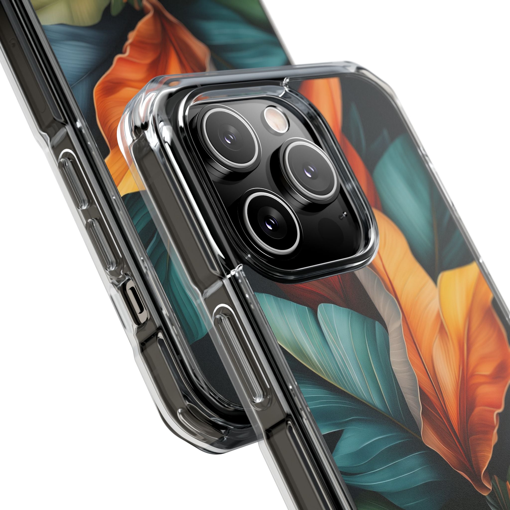 Tropical Leafburst iPhone 14 Pro Case - Impact