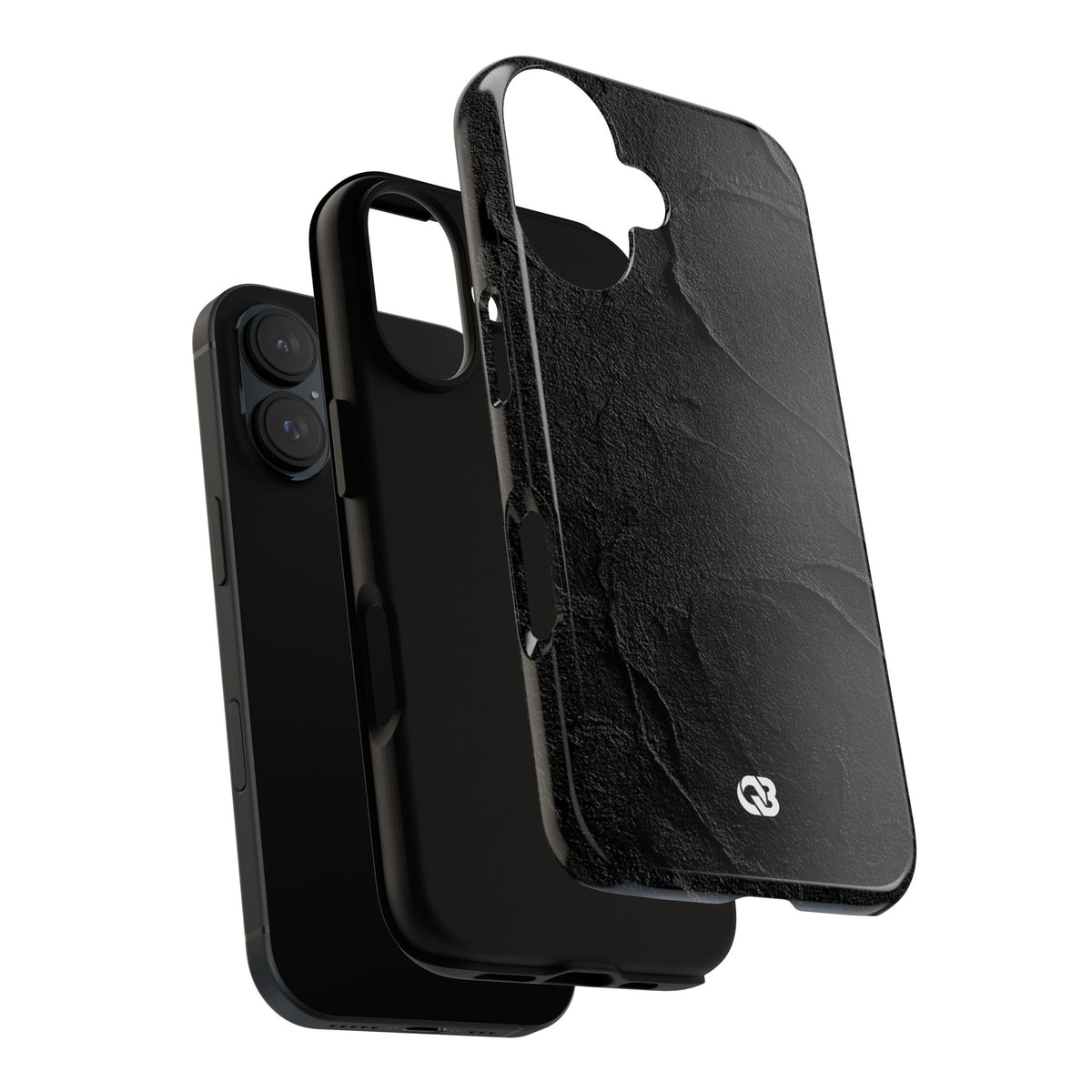 Obsidian Stucco Relief · Tough Phone Case for iPhone · Black
