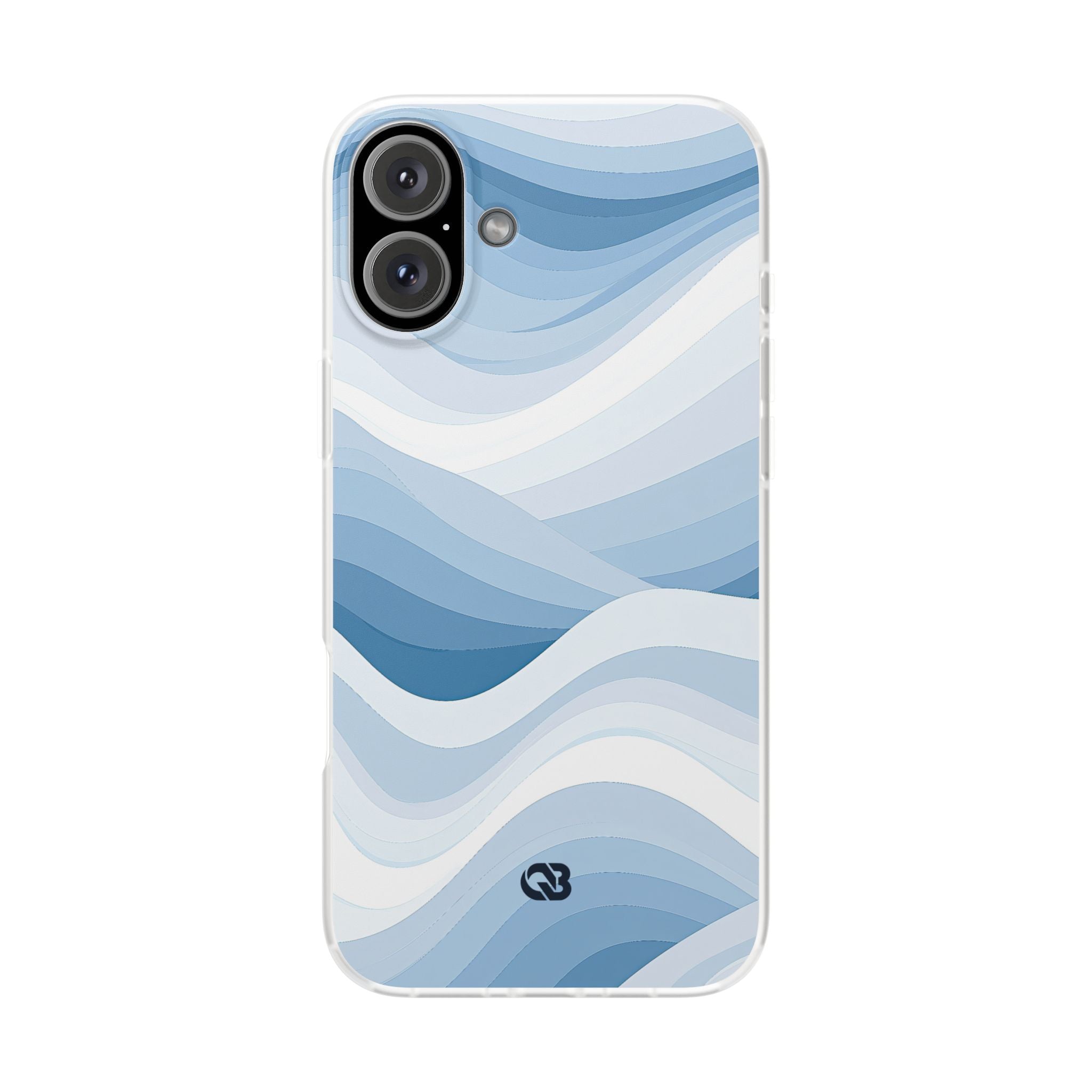Blue Lite Phone Case for iPhone - Glacial Indigo Flow