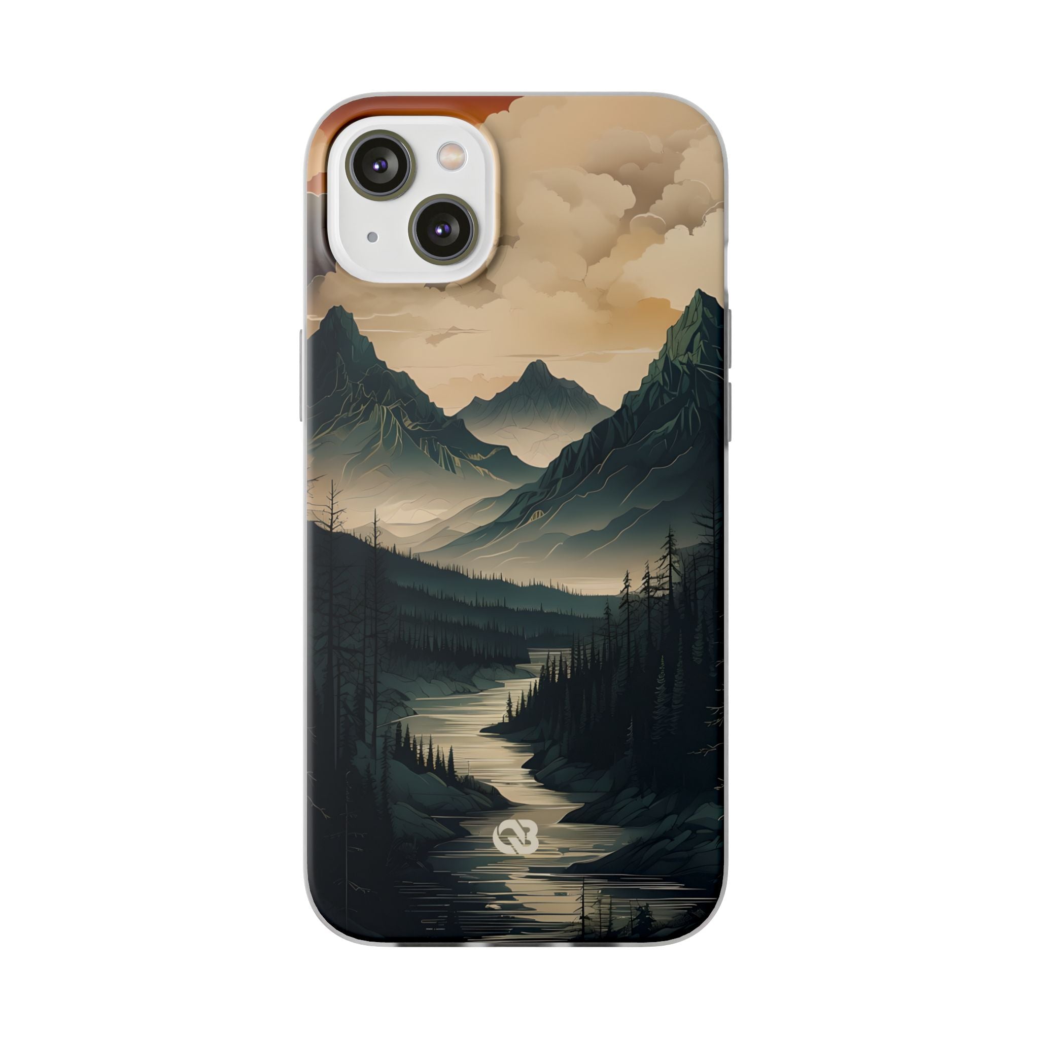 Summit River Dusk · Soft Phone Case for iPhone