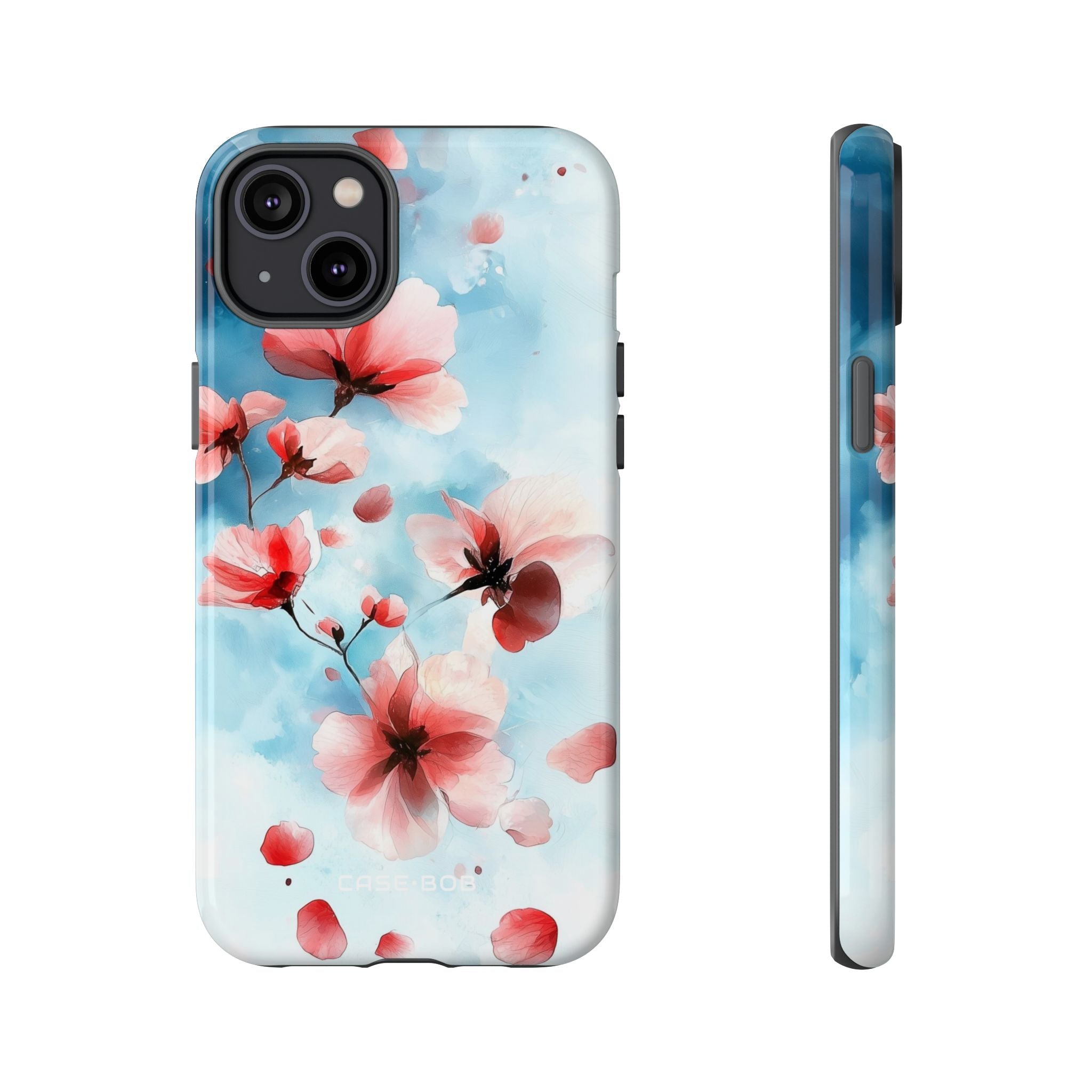 Roze Bloesem Drift iPhone 14 Plus Hoesje - Tough