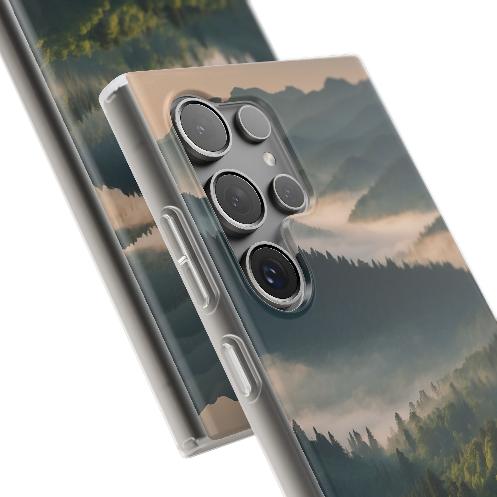 Foggy Mountain Ridge · Soft Phone Case for Samsung