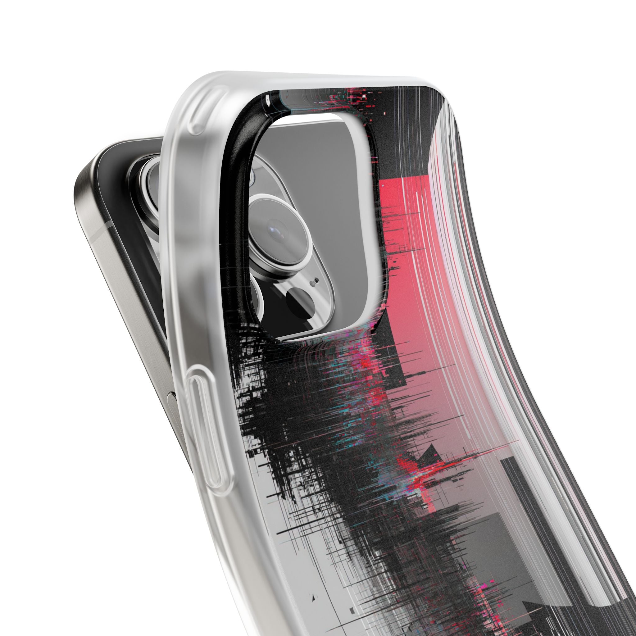 Black Lite Phone Case for iPhone - Crimson Data Leak