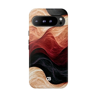 Ember Wave Dispersion · Tough Phone Case for Pixel · Red