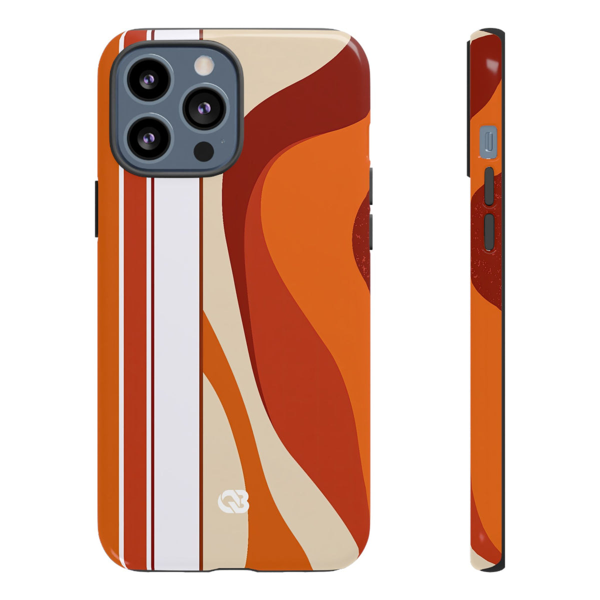 Terracotta Strata · Tough Phone Case for iPhone · Orange