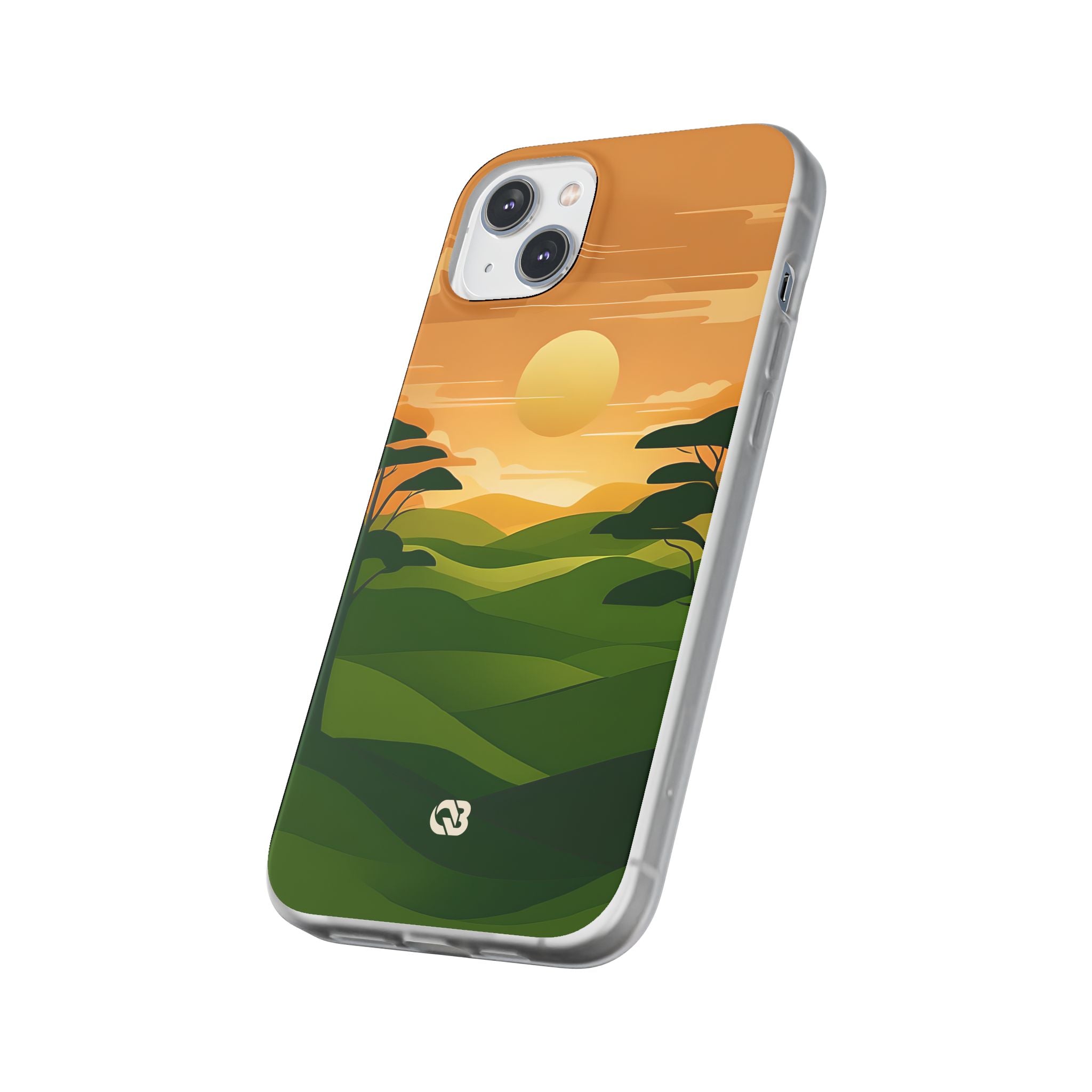 Verdant Horizon Sun · Soft Phone Case for iPhone