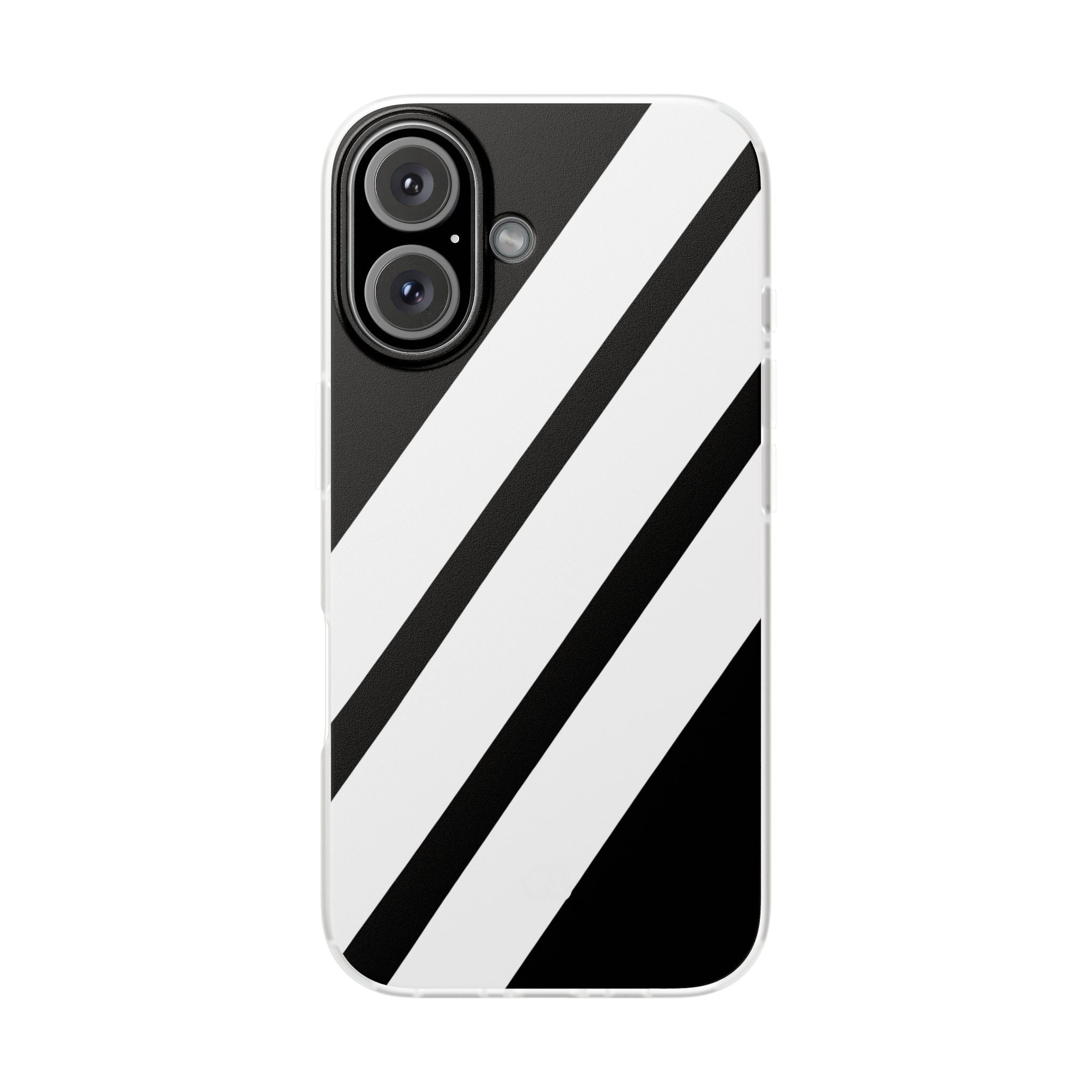 Obsidian White Bars · Soft Handyhülle für iPhone