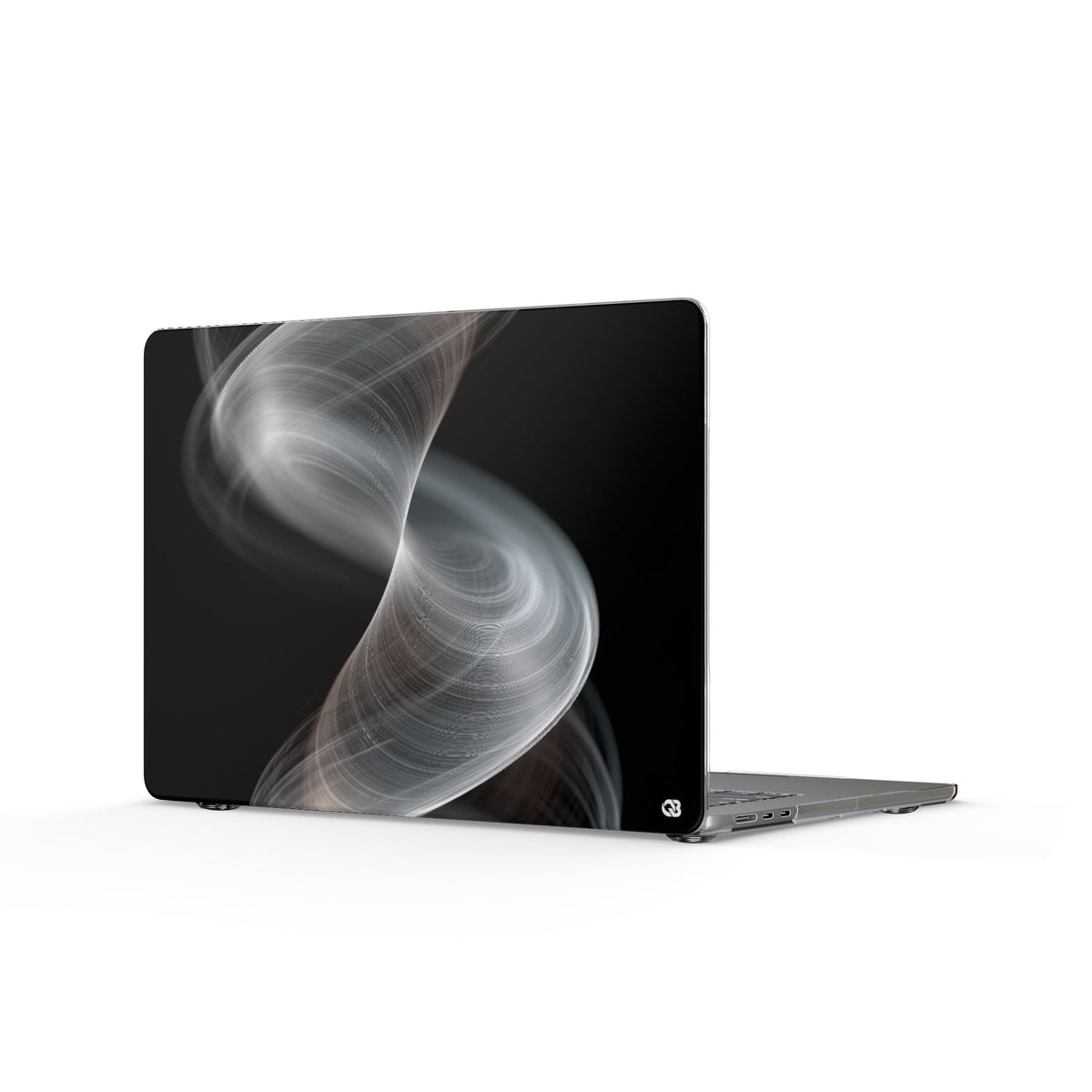 Luminous Vortex · Clear Hard Case for MacBook · Black