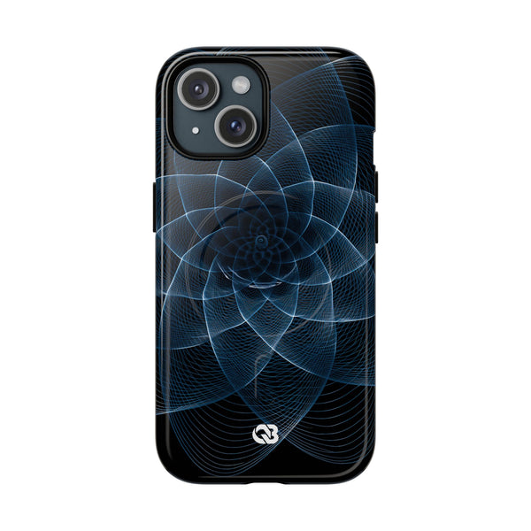 Harmonic Orbit · Tough 2.0 Magnetic Phone Case for iPhone · Blue