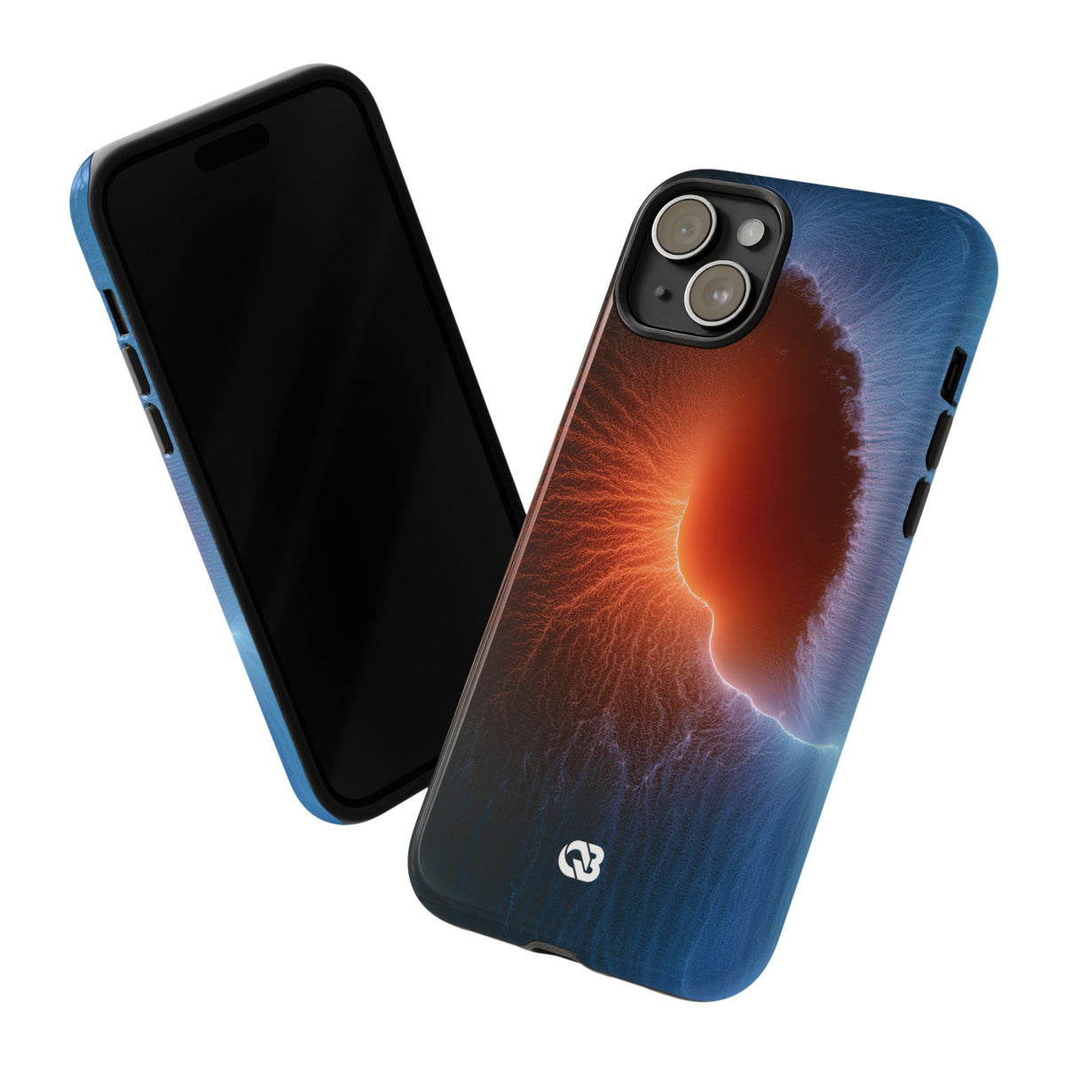 Thermal Aura Pulse · Tough Phone Case for iPhone · Blue
