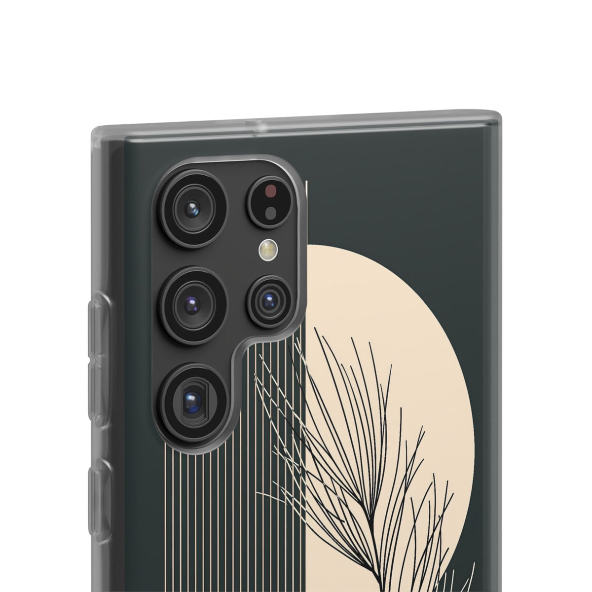 Botanical Crescent Linework · Lite Phone Case for Samsung · Green