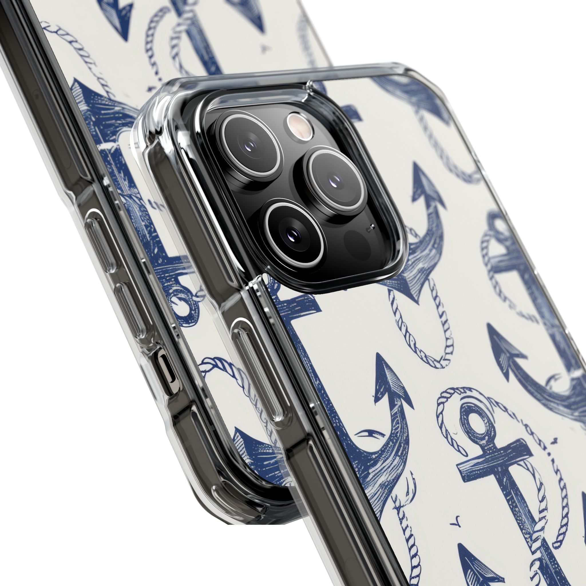 Navy Anchor Loop iPhone 14 Pro Max Case - Impact