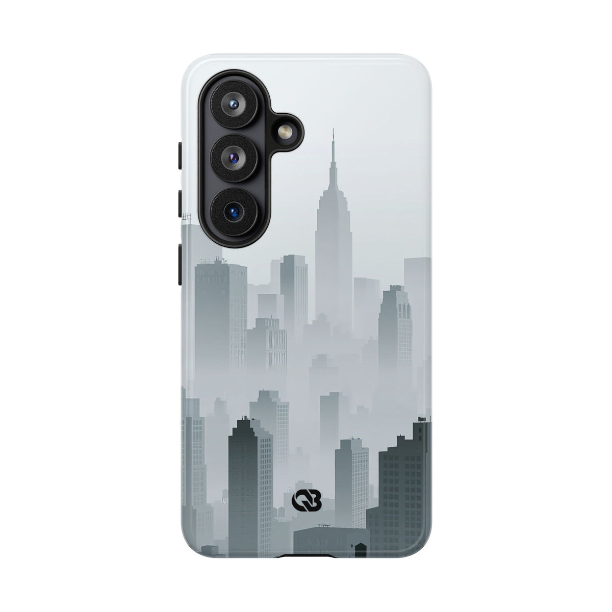Grey Tough Phone Case for Samsung - Steel Mist Skyline