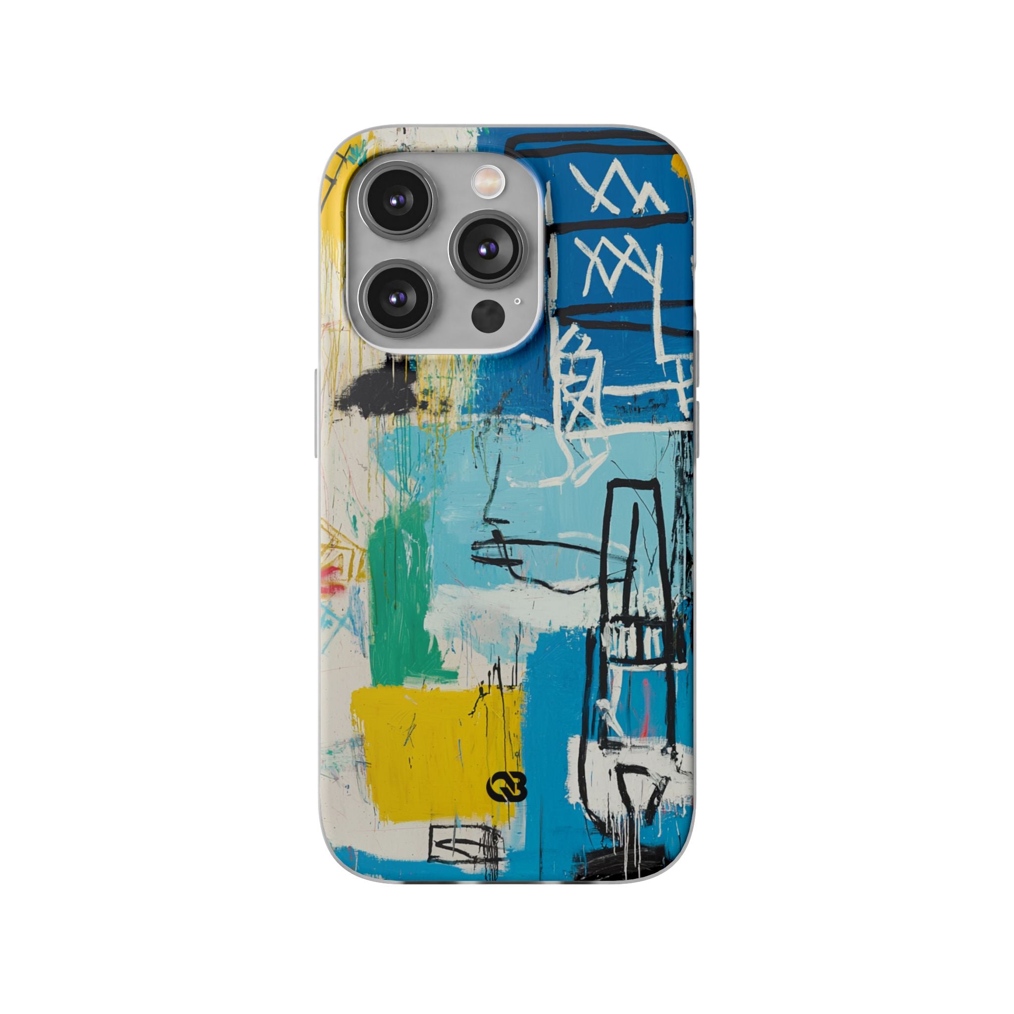 Azure Urban Scribble · Soft Phone Case for iPhone