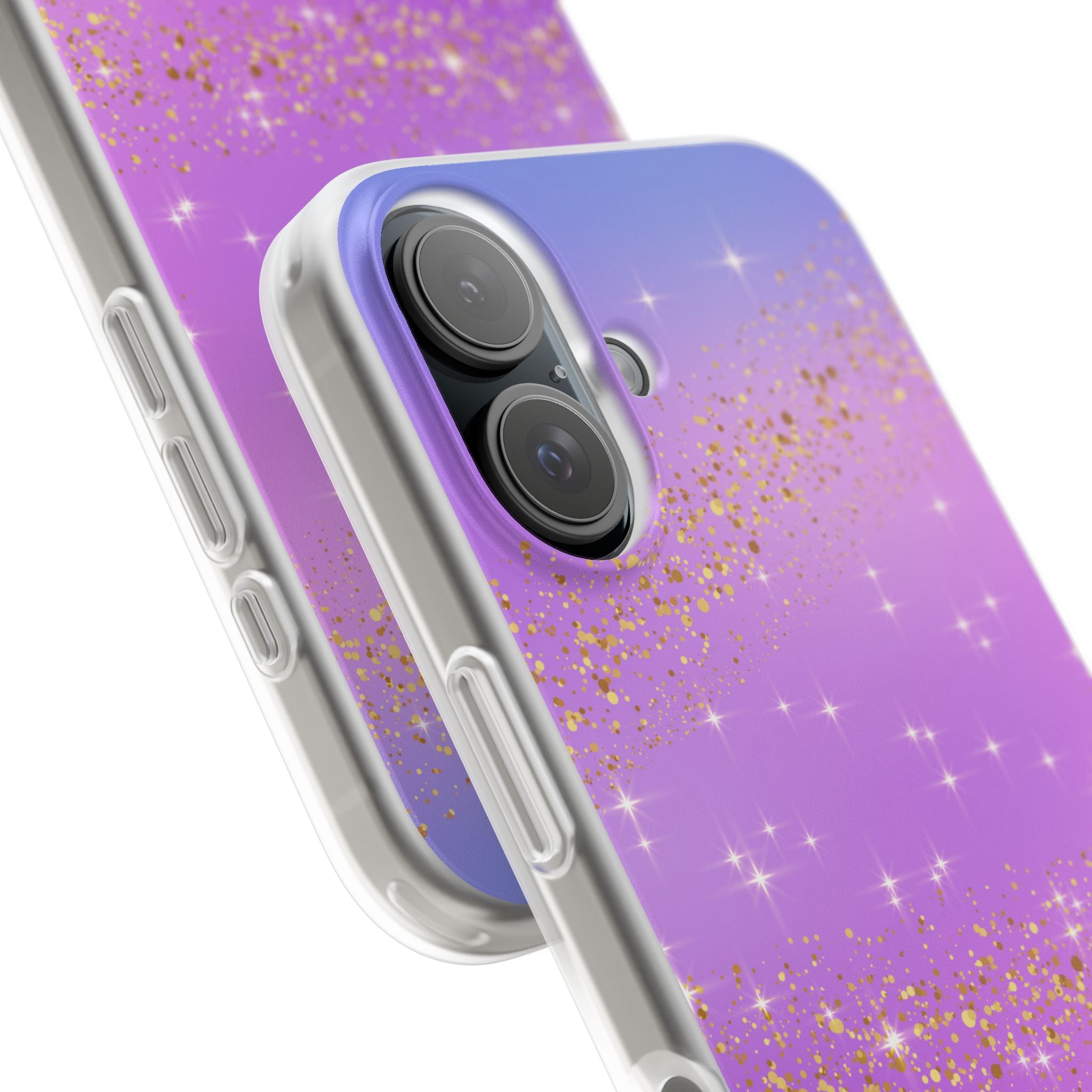 Golden Glide iPhone 16 Skal - Mjuk