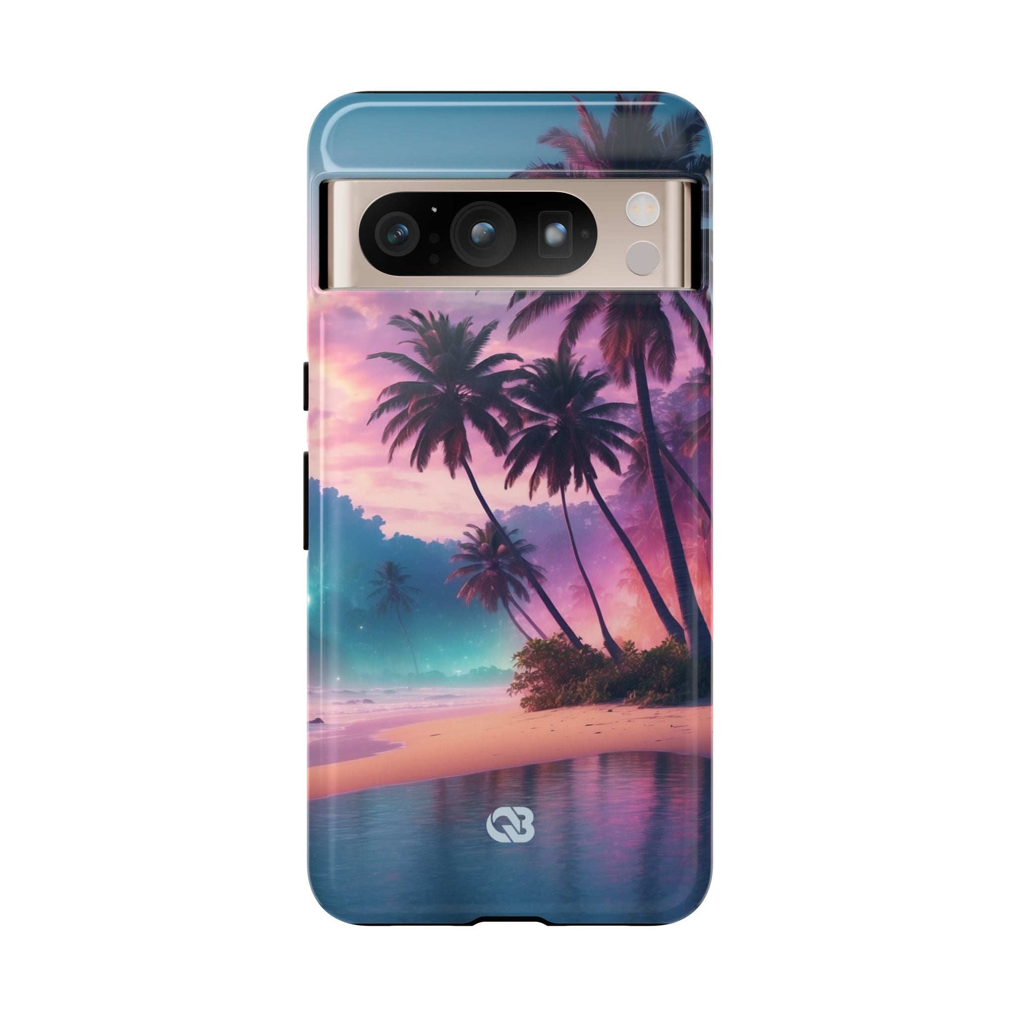 Neon Shore Palms · Tough Phone Case for Google Pixel