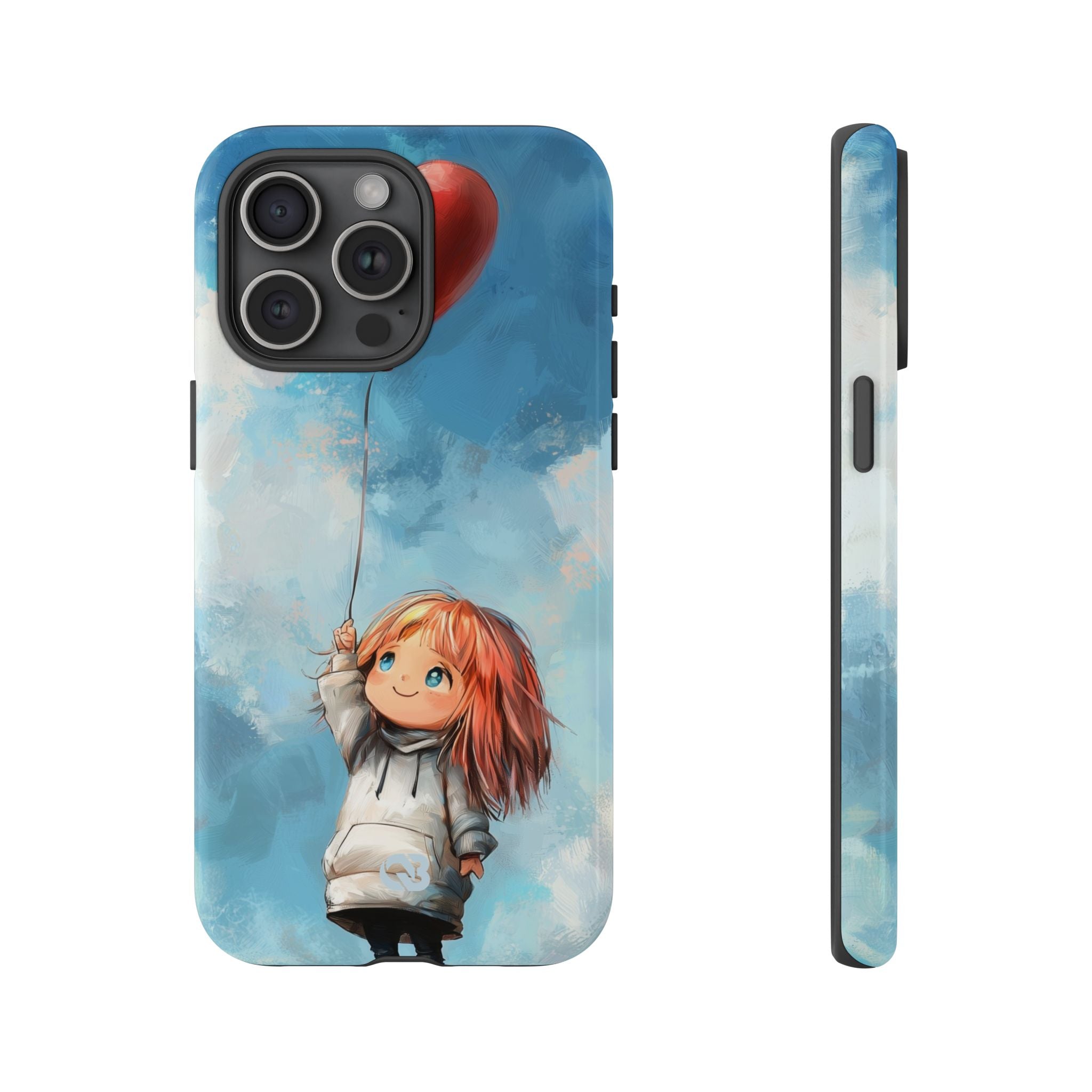 Crimson Heart Sky · Tough Phone Case for iPhone
