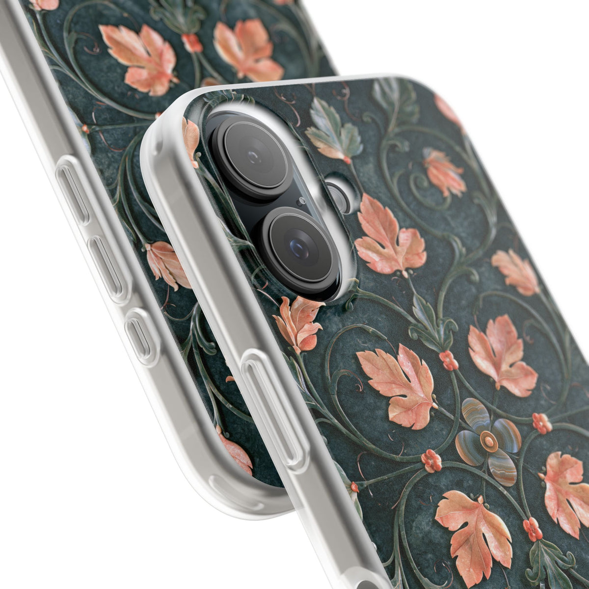 Florentine Rose Arabesque · Lite Phone Case for iPhone · Green