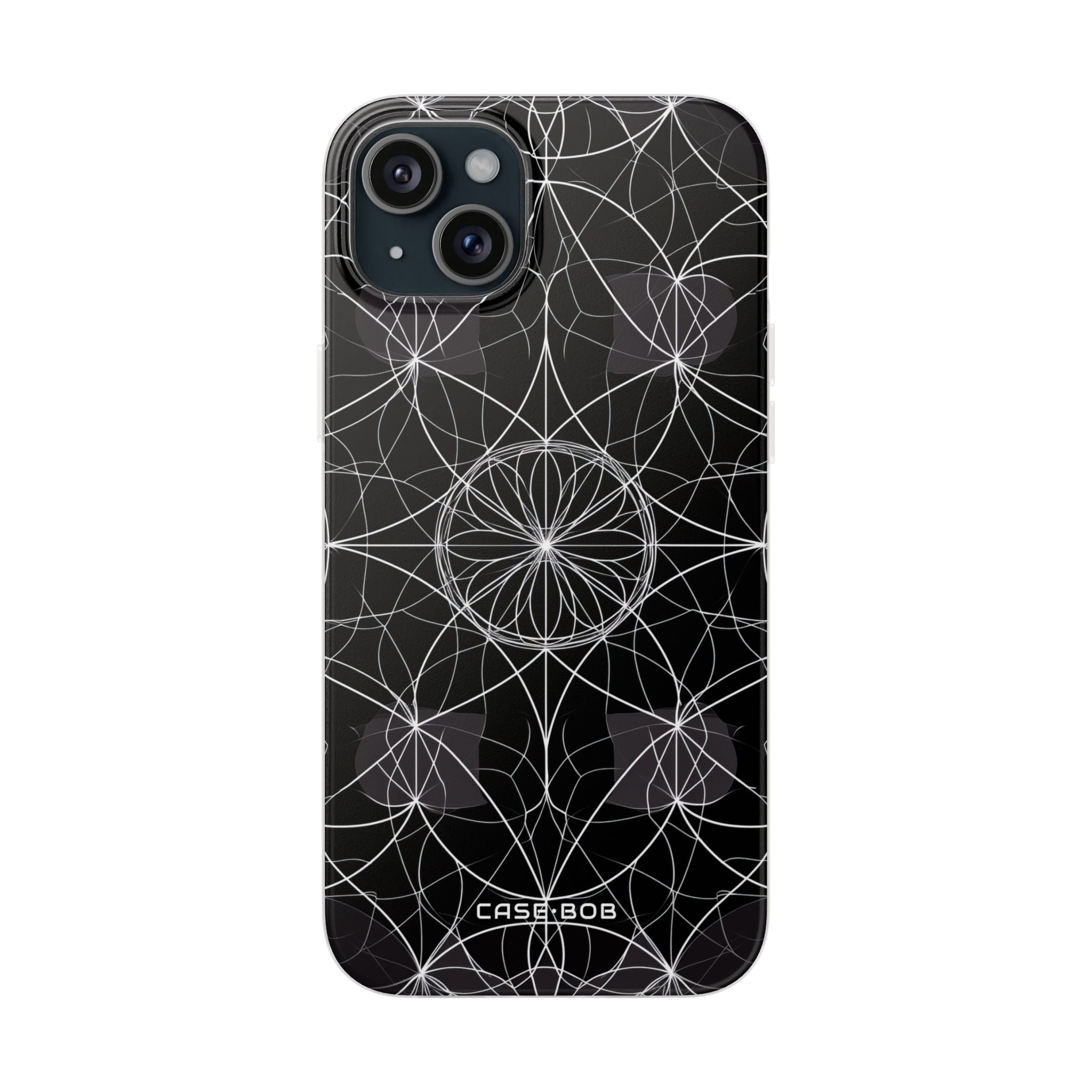 Strahlender Blütenblatt-Orbit iPhone 15 Plus Case - Soft