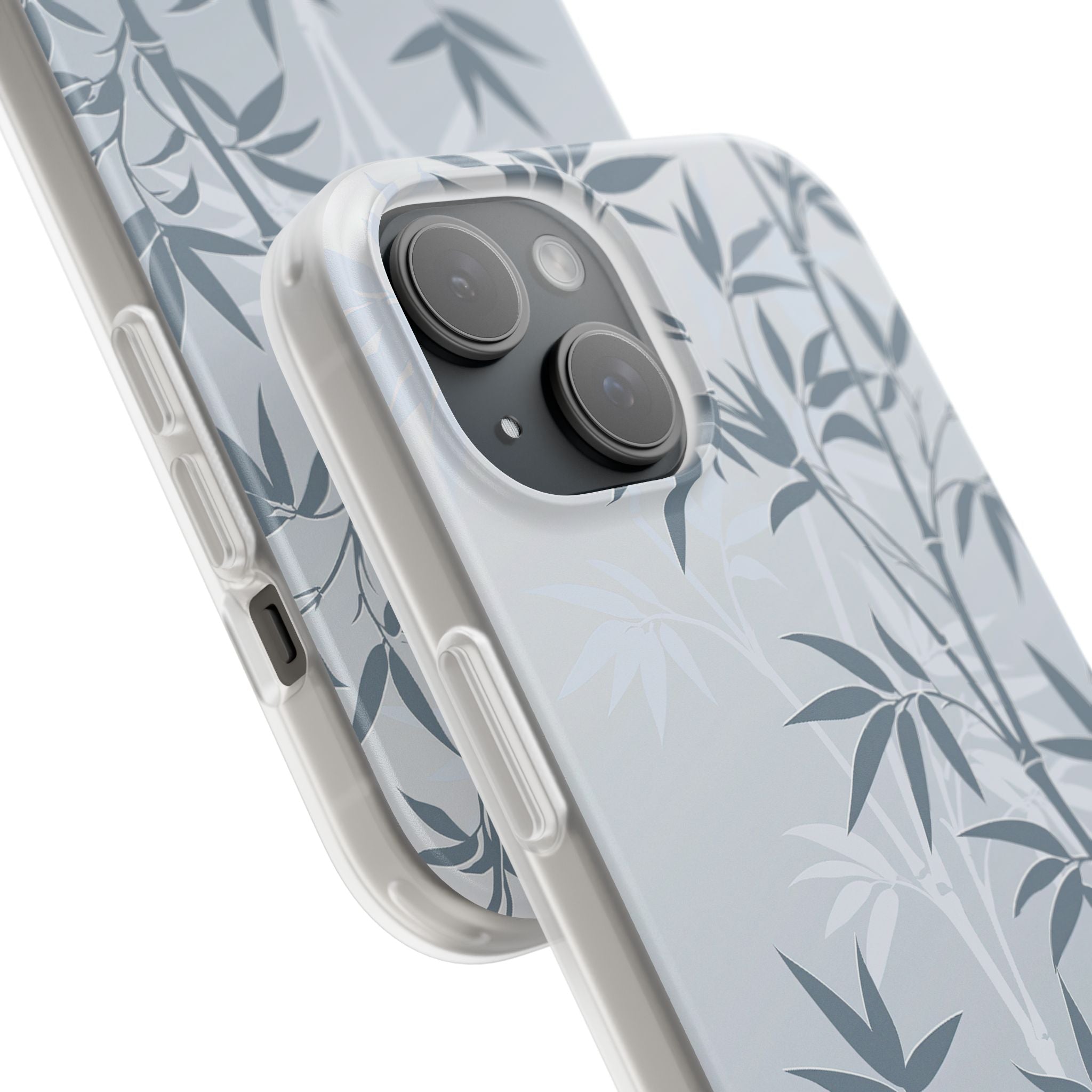 Blue Lite Phone Case for iPhone - Slate Bamboo Shadow