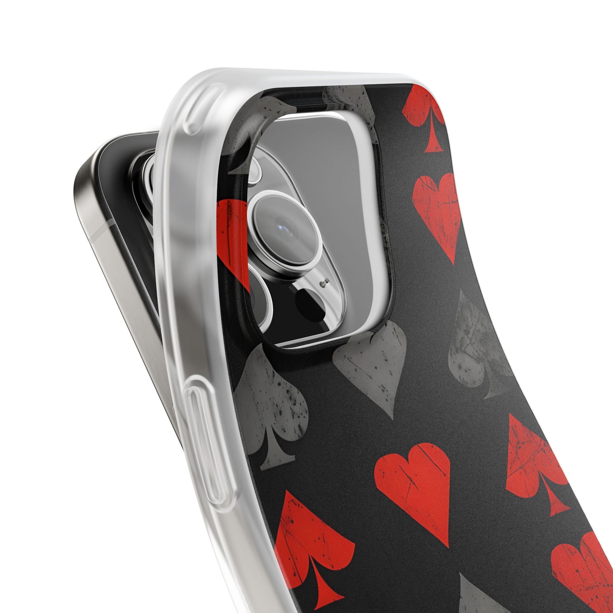 Crimson Ash Suits · Soft Custodia per iPhone