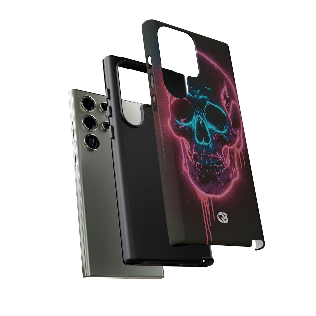 Neon Drip Skull · Tough Phone Case for Samsung · Black
