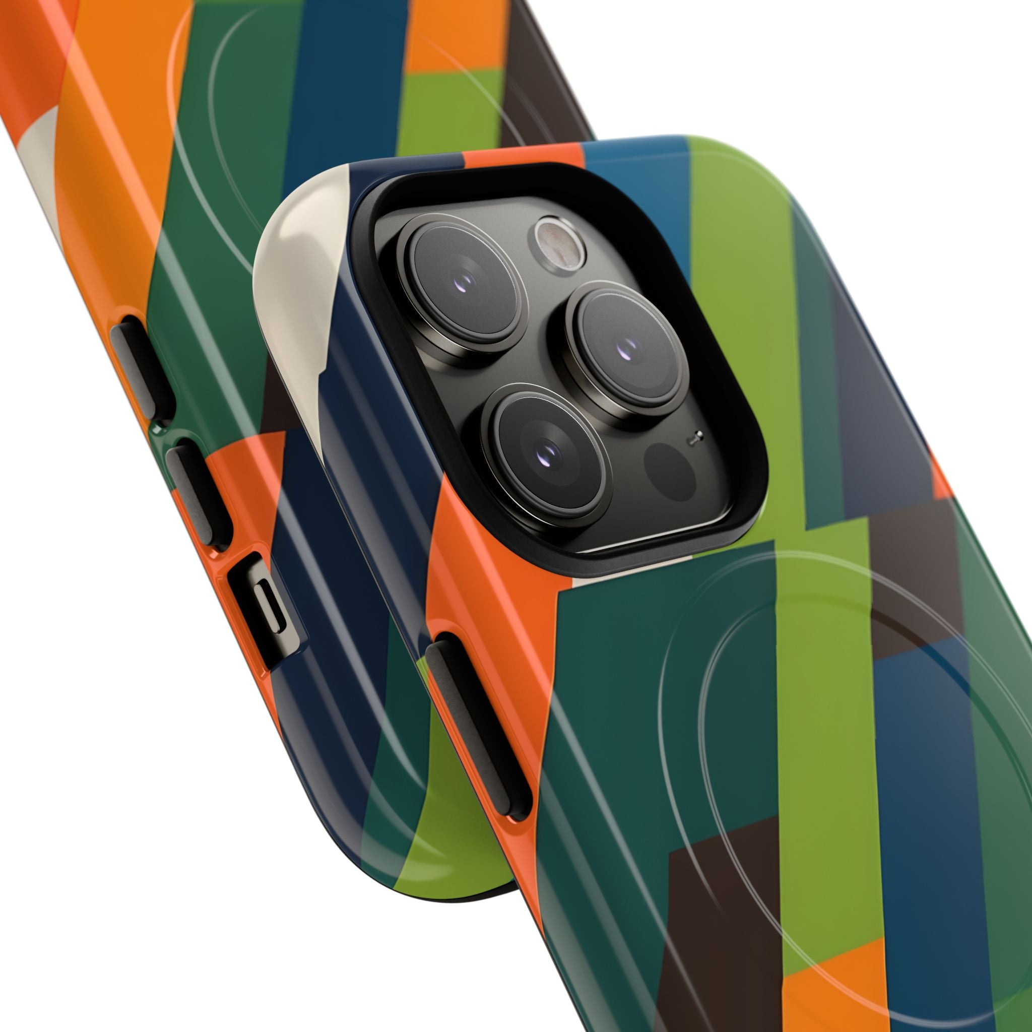 Angled Retro Mosaic · Tough+ Phone Case for iPhone · Magsafe