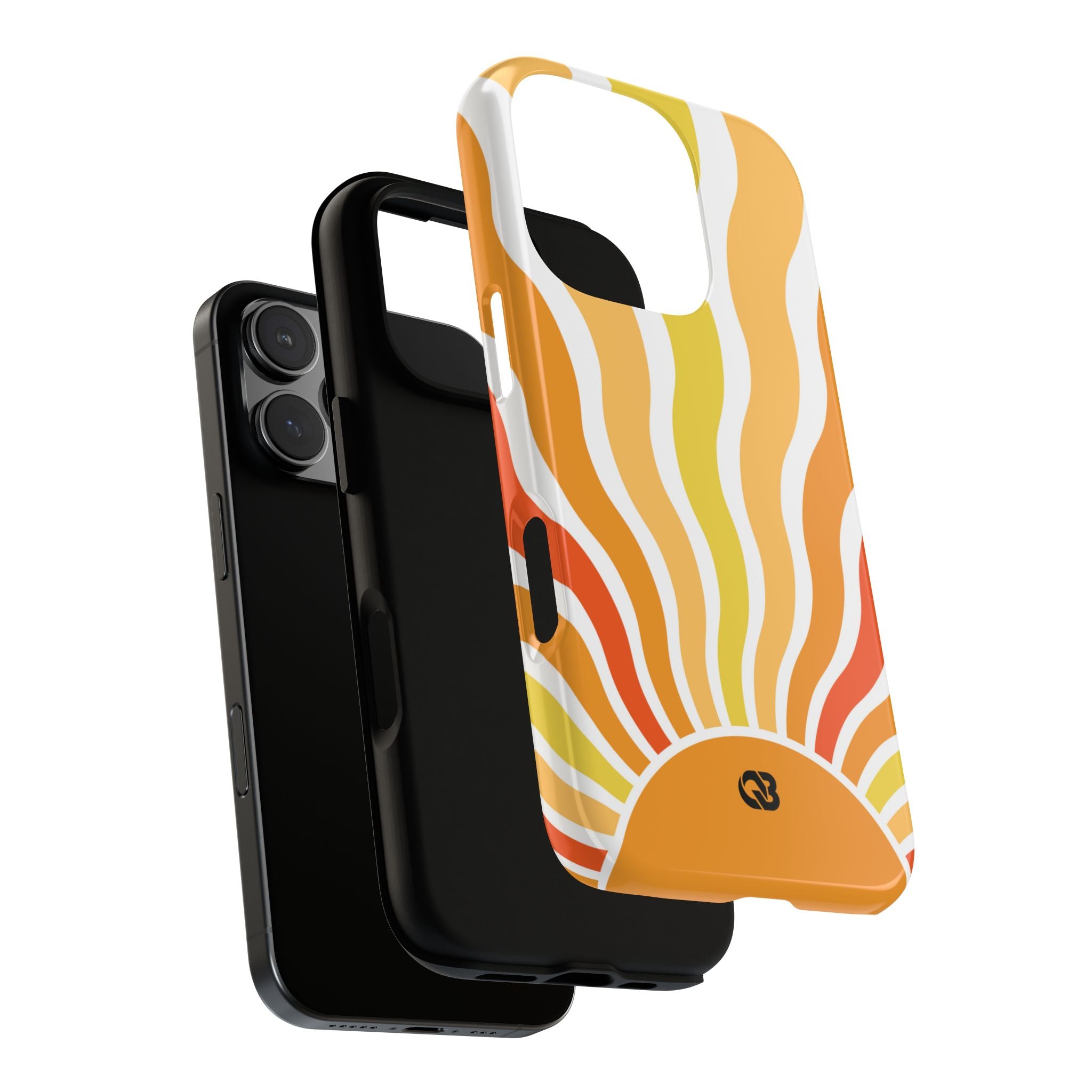 Amber Solar Waves · Tough Phone Case for iPhone