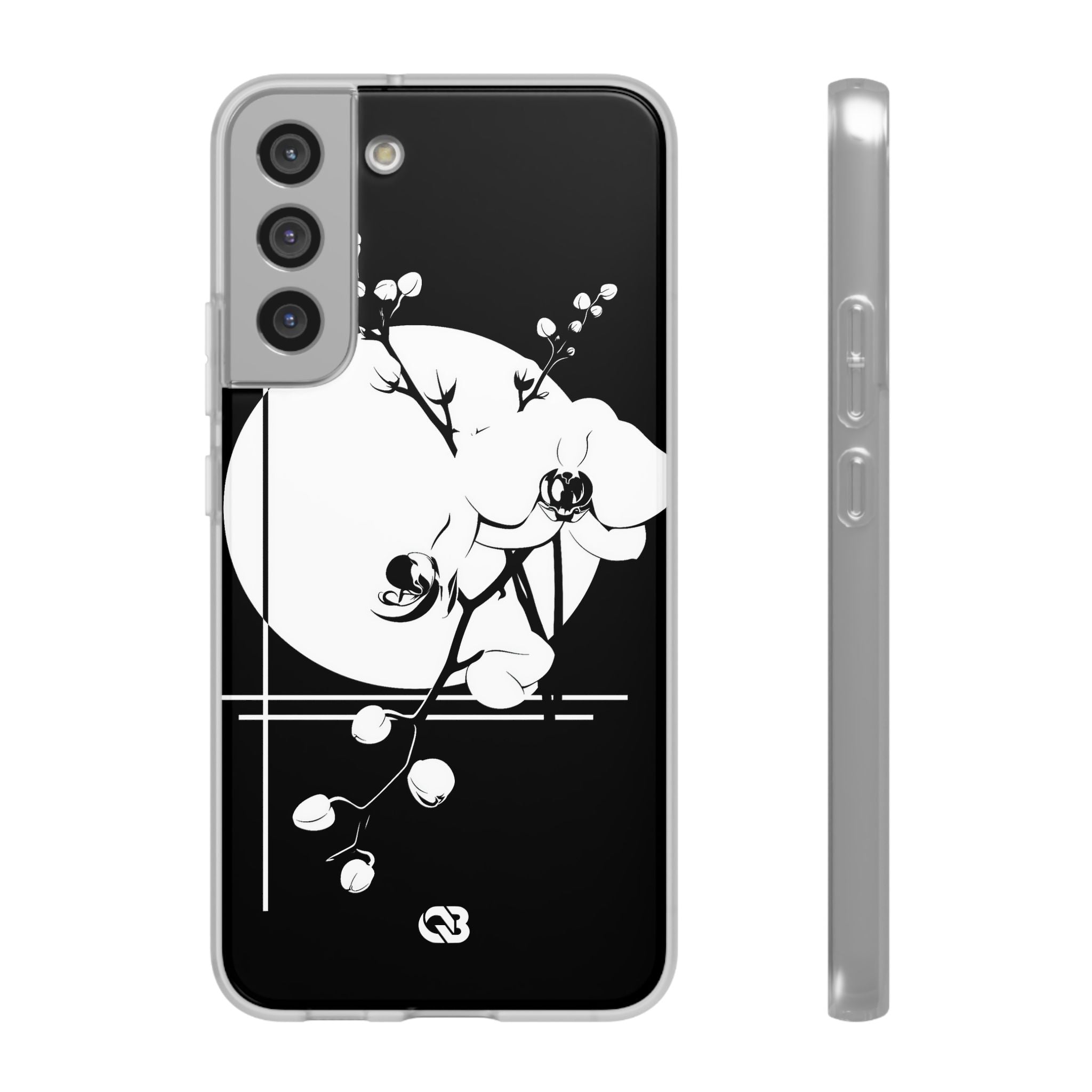 Black Lite Phone Case for Samsung - Lunar Orchid Grid