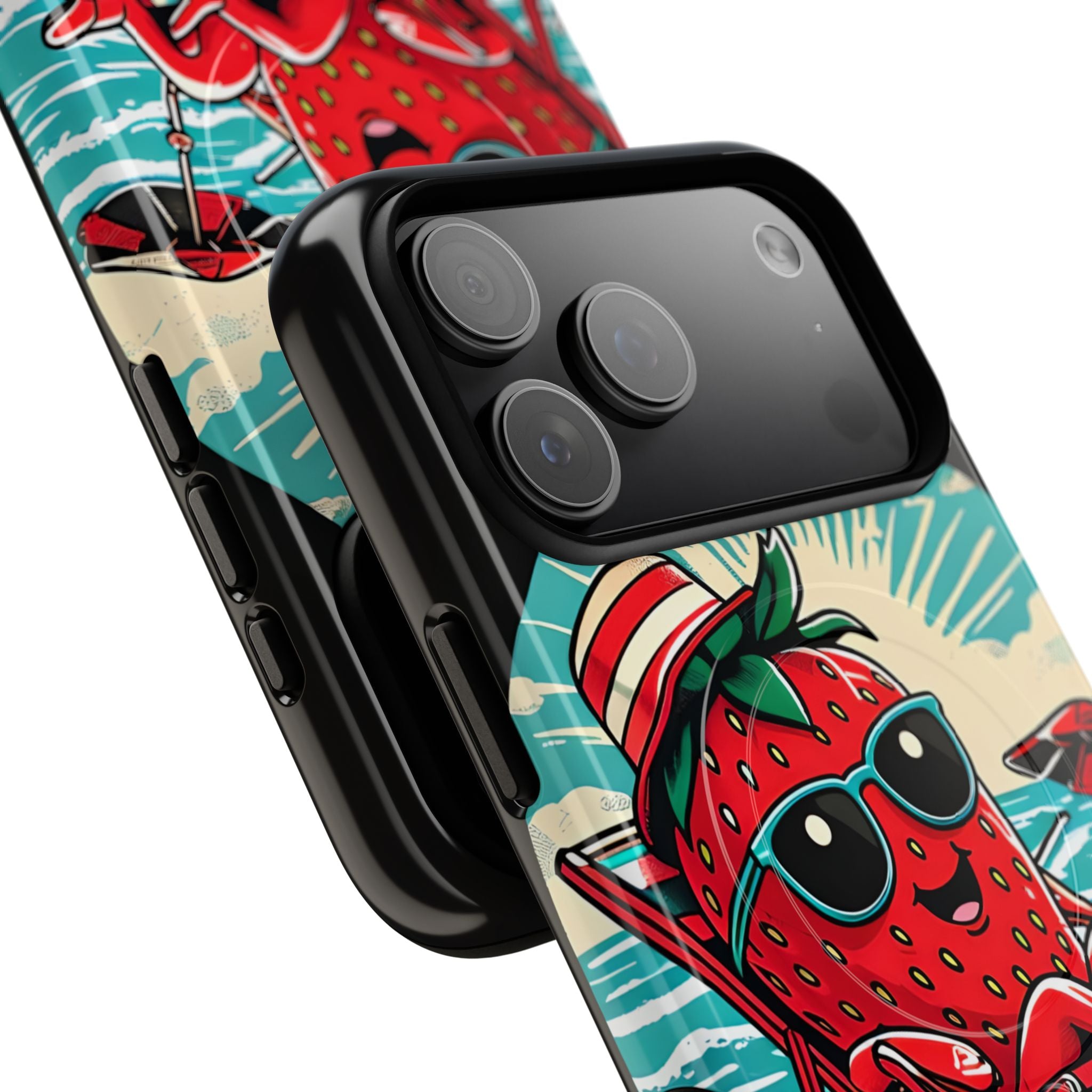 Retro Coastal Berry · Tough+ Hoesje voor iPhone · Magsafe