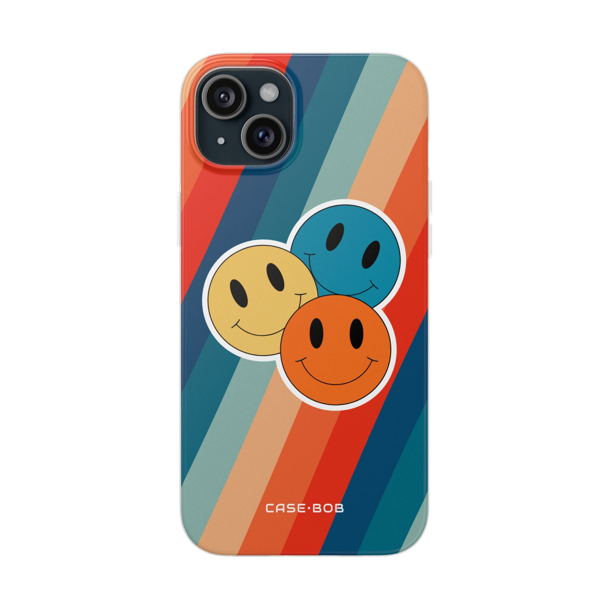 Triple Smile Breeze iPhone 15 Plus Cover - Blød