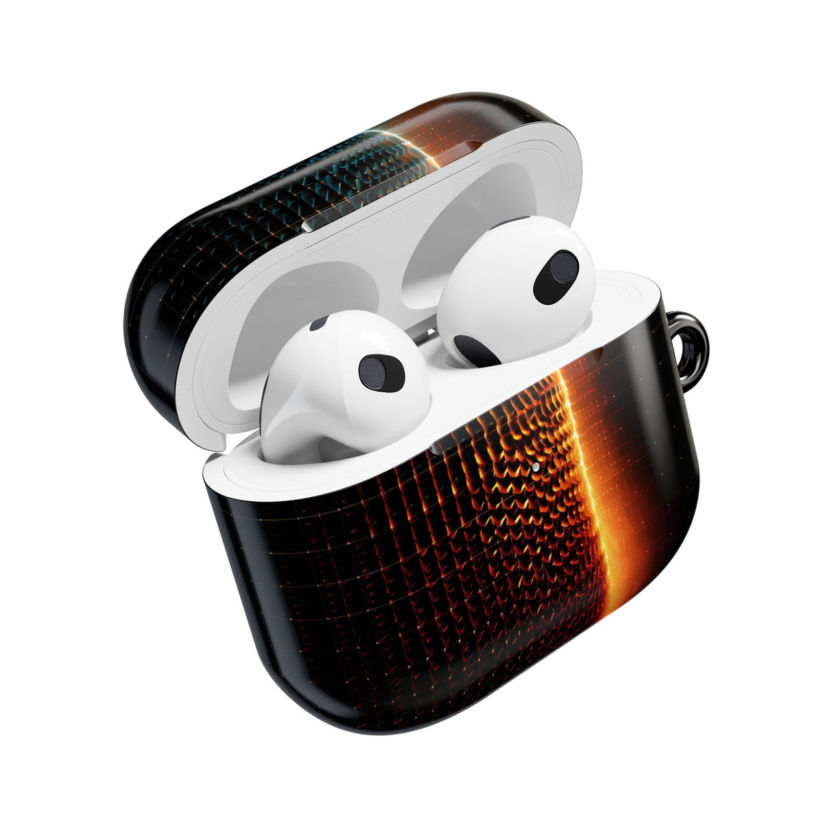 Luminous Refraction Grid · Hard Case for AirPods & AirPods Pro · Black