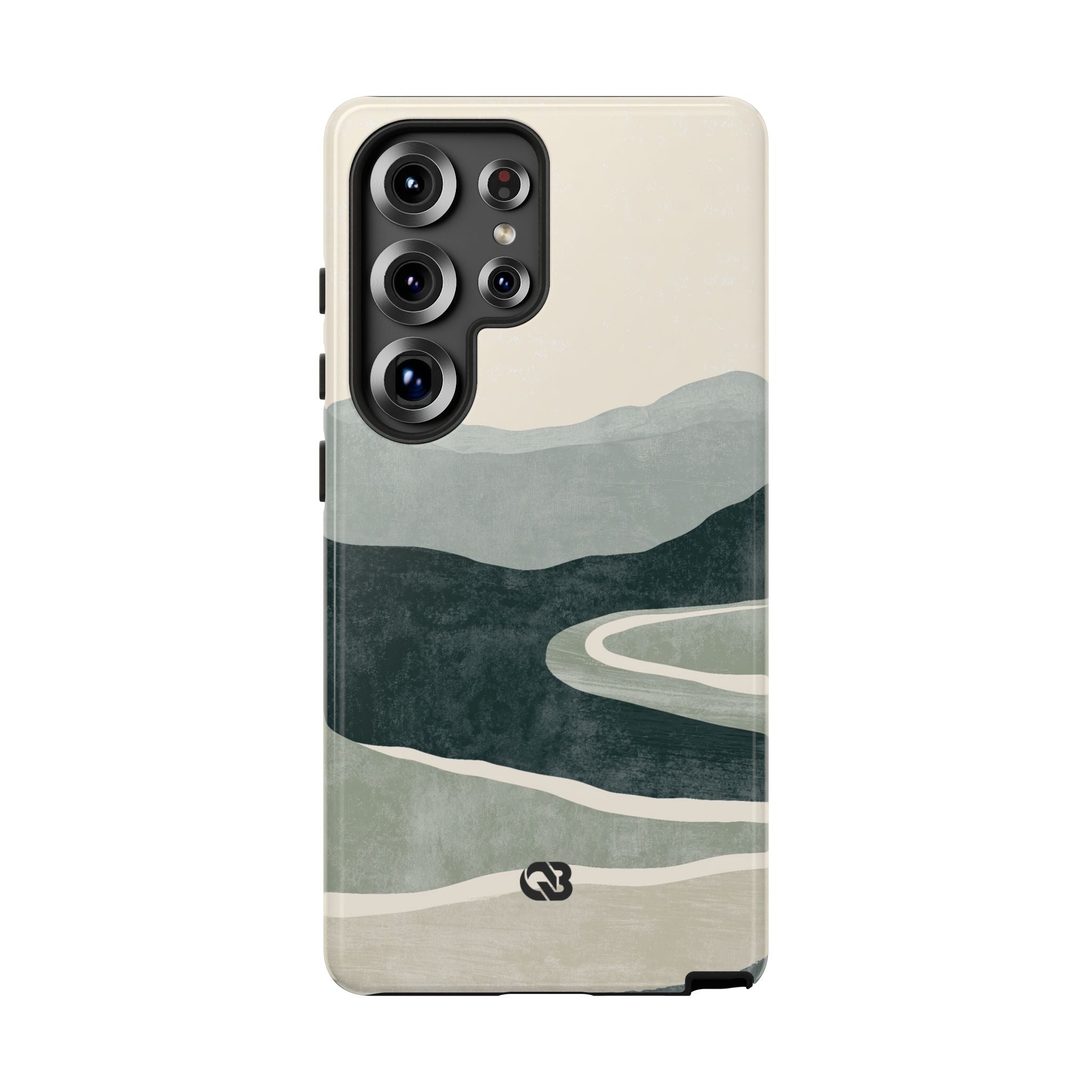 Green Tough Phone Case for Samsung - Misty Sage Valley