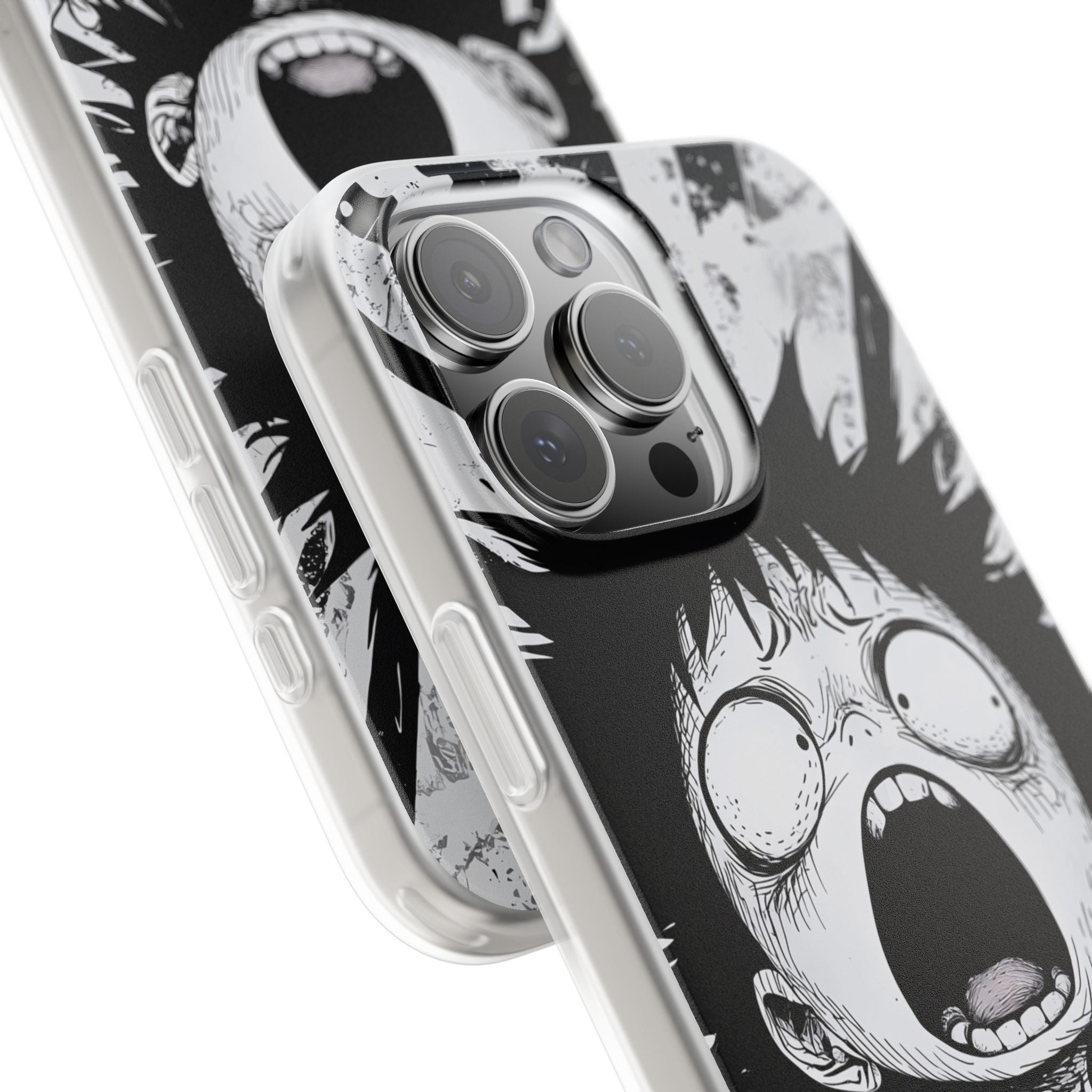 Screaming Stripes iPhone 16 Pro Max Case - Soft