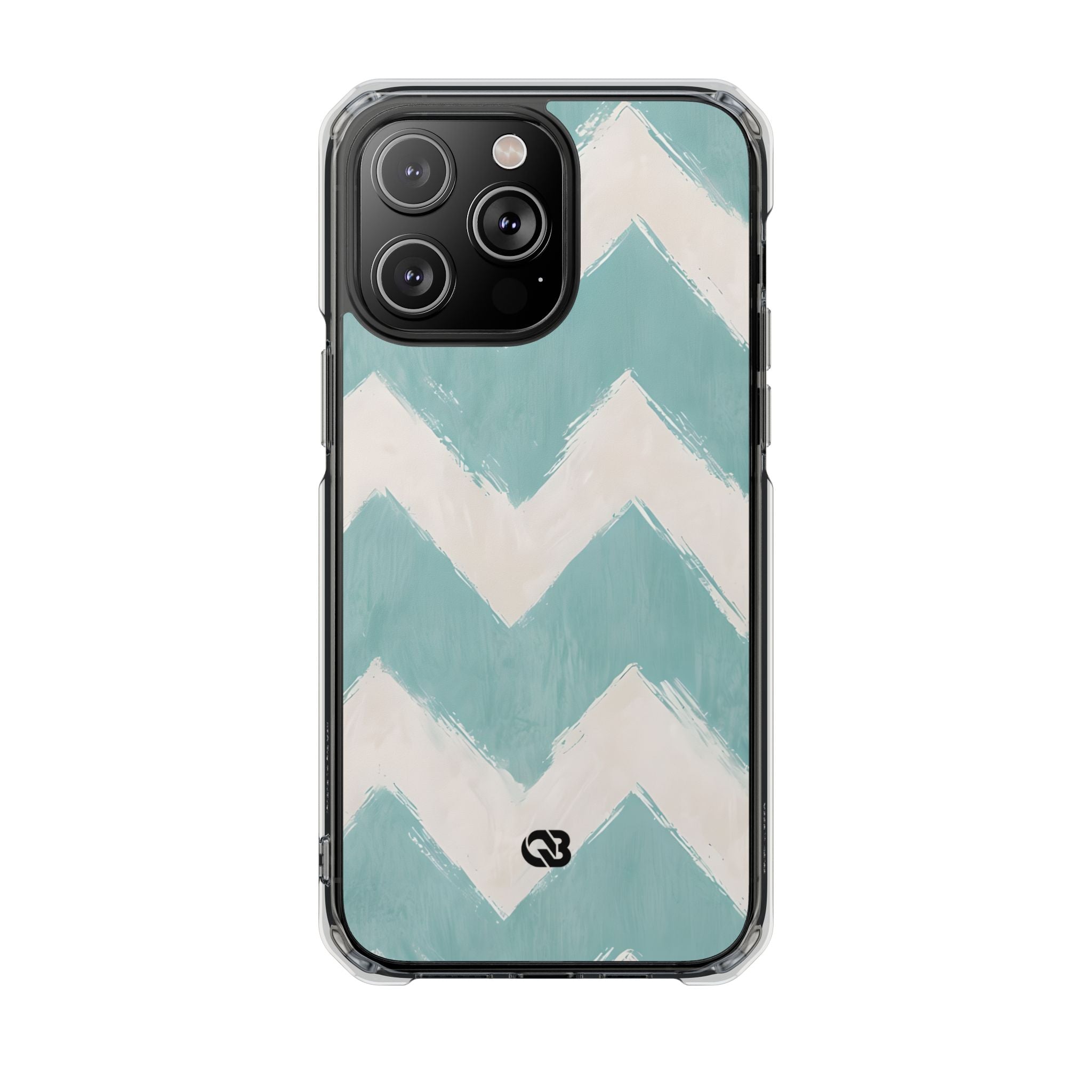 Teal Painted Chevron · Custodia Impact per iPhone · Magsafe